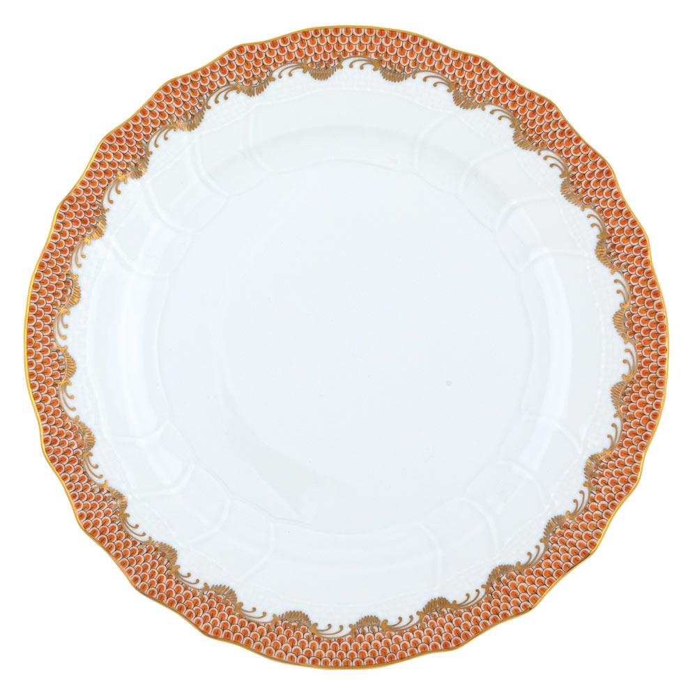 Herend Fish Scale Rust Dinnerware