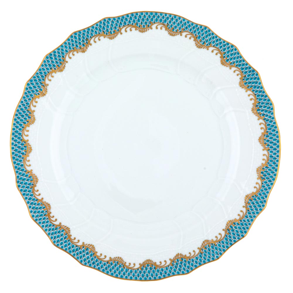 Herend Fish Scale Turquoise Dinnerware