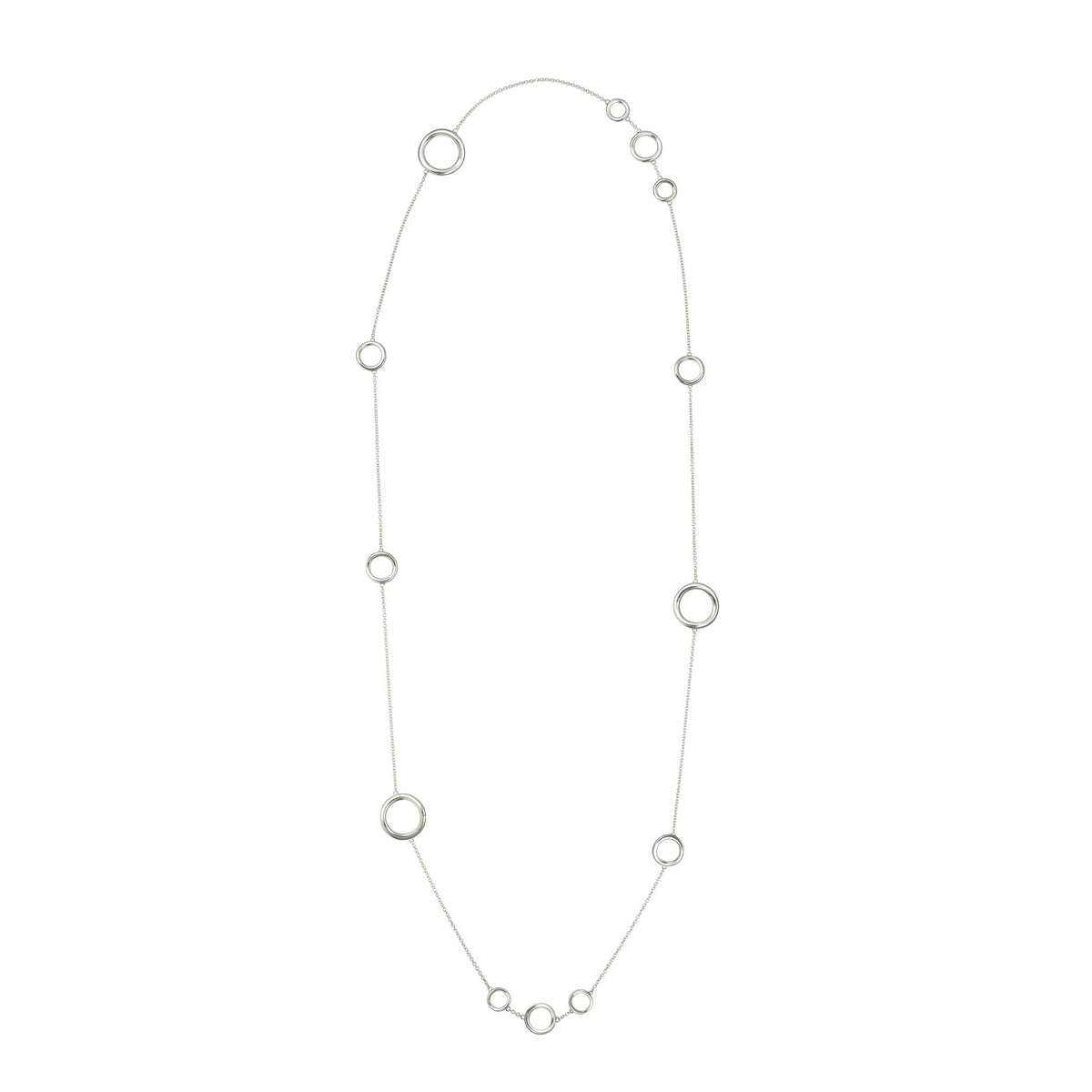 Christofle Idole de Christofle Sterling Silver Multi-Ring Layering Necklace