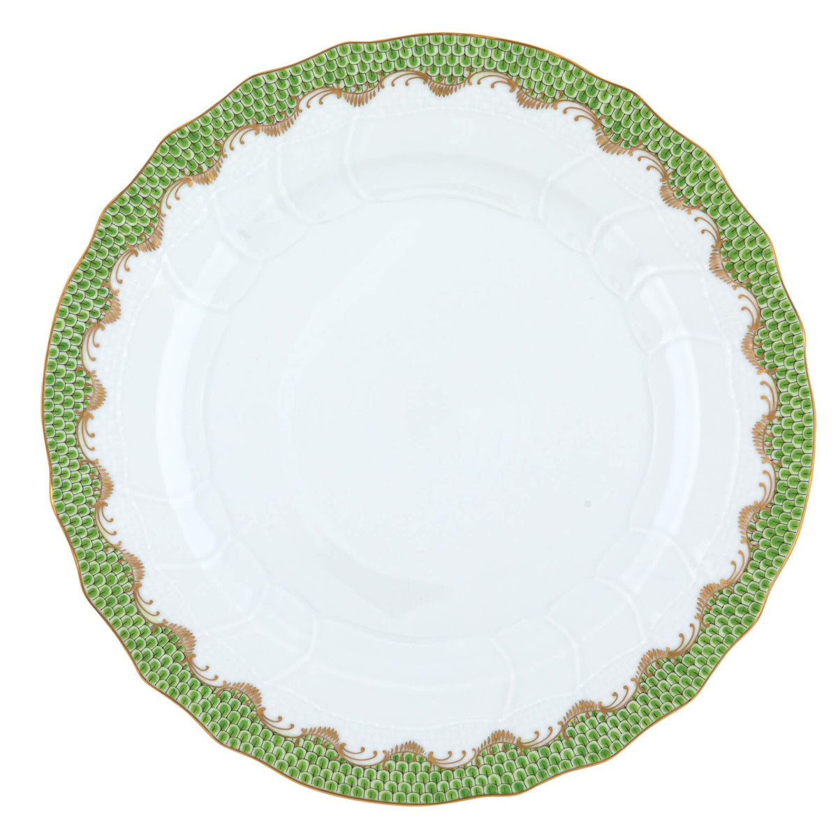Herend Fish Scale Evergreen