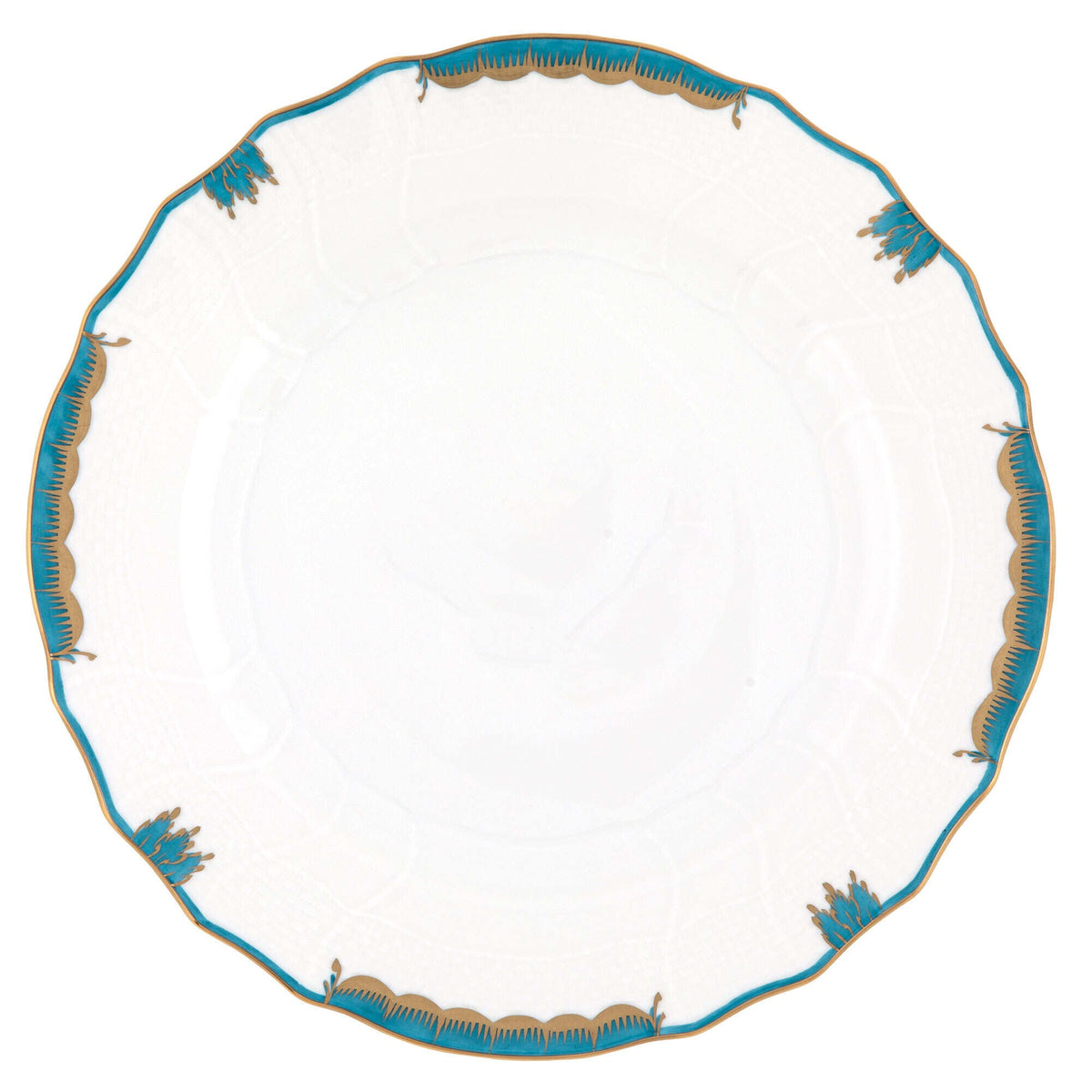 Herend Princess Victoria Turquoise dinner plate