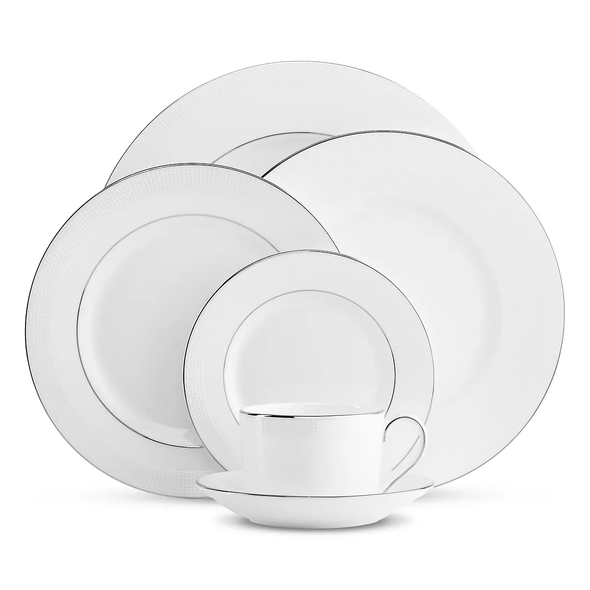 Wedgwood Vera Wang Blanc Sur Blanc 5-Piece Place Setting – Paris