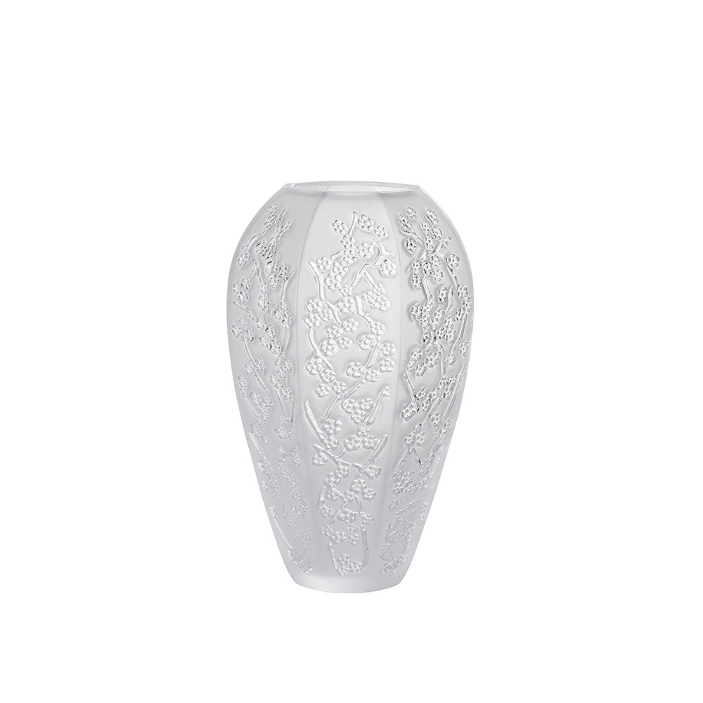 Lalique Sakura Large Vase on a white background