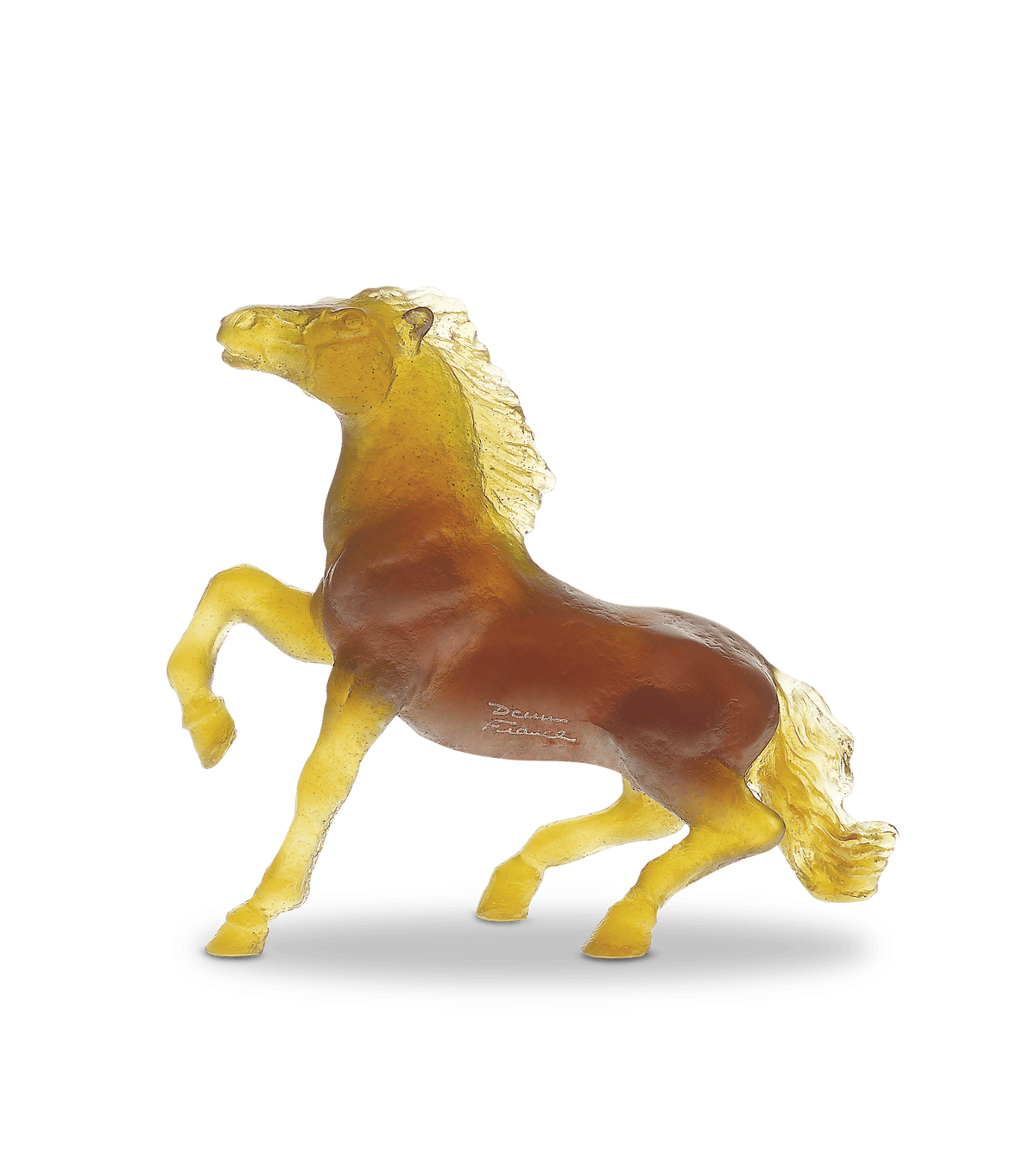 Daum Wild Horse by Jean-François Leroy Sculpture, handcrafted Daum crystal
