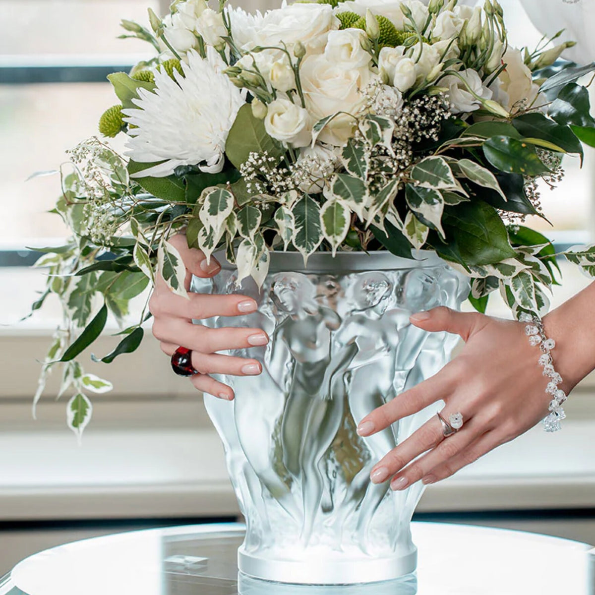 Lalique Bacchantes Vase — view 9
