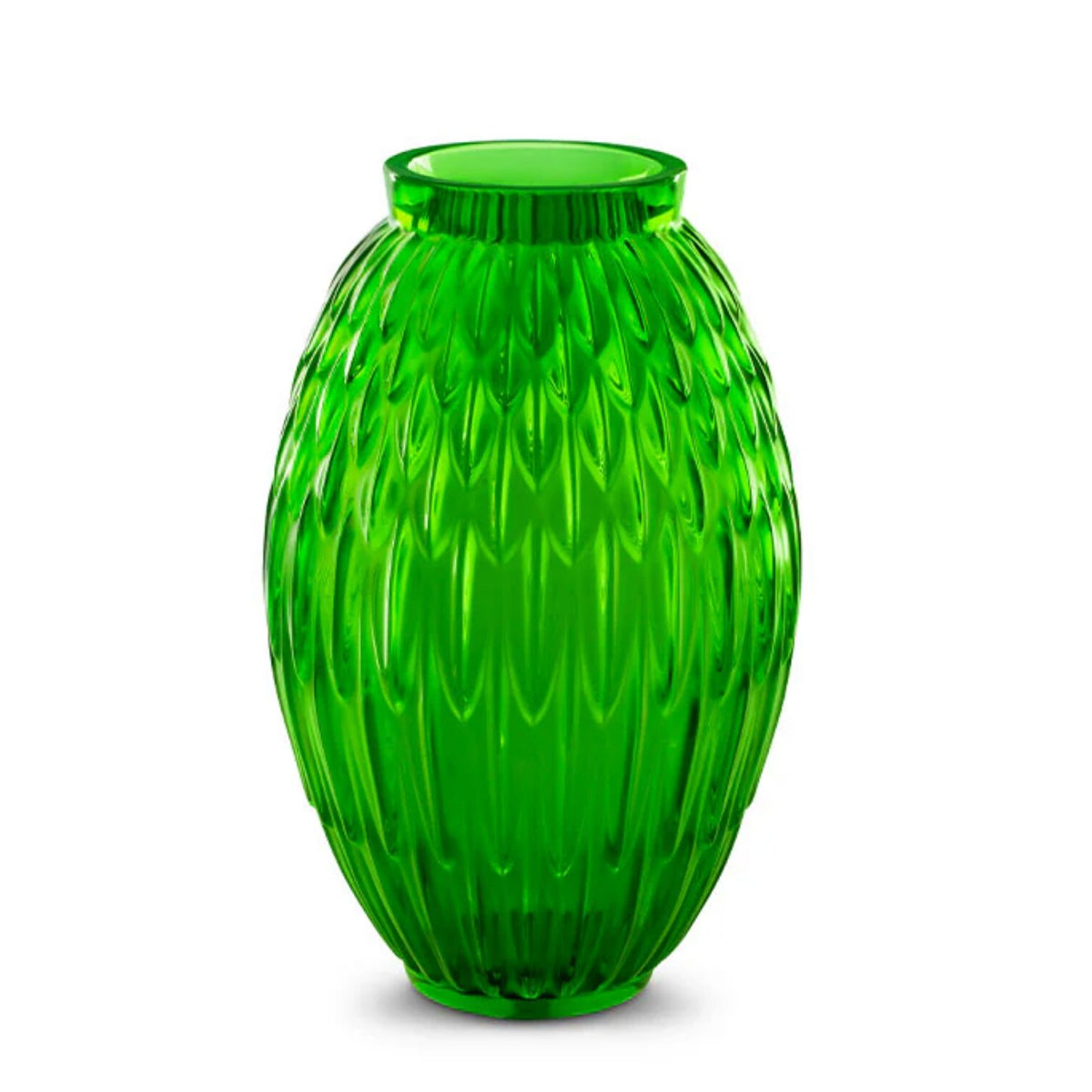 Lalique Plumes Vase — view 2