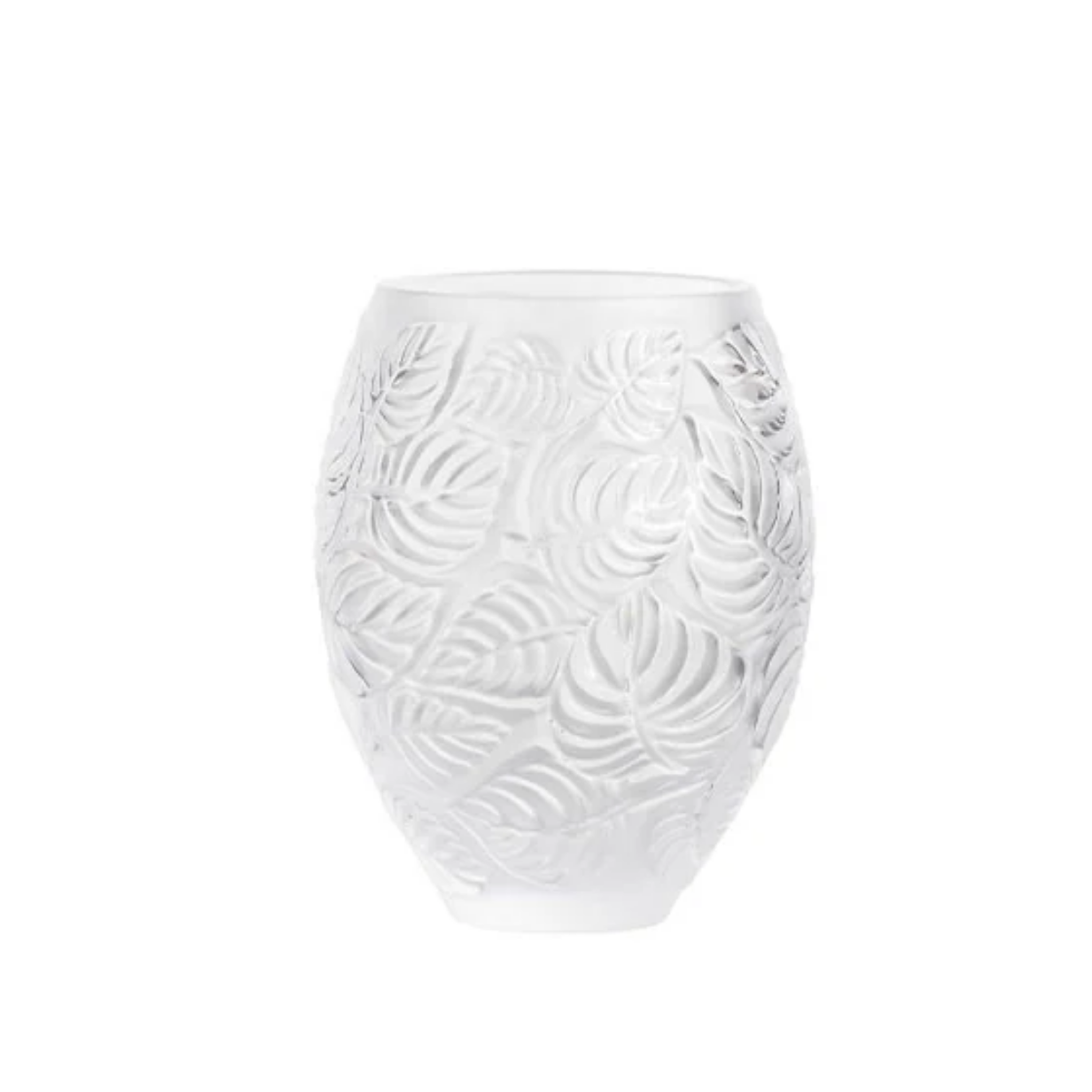 Lalique Feuilles Vase