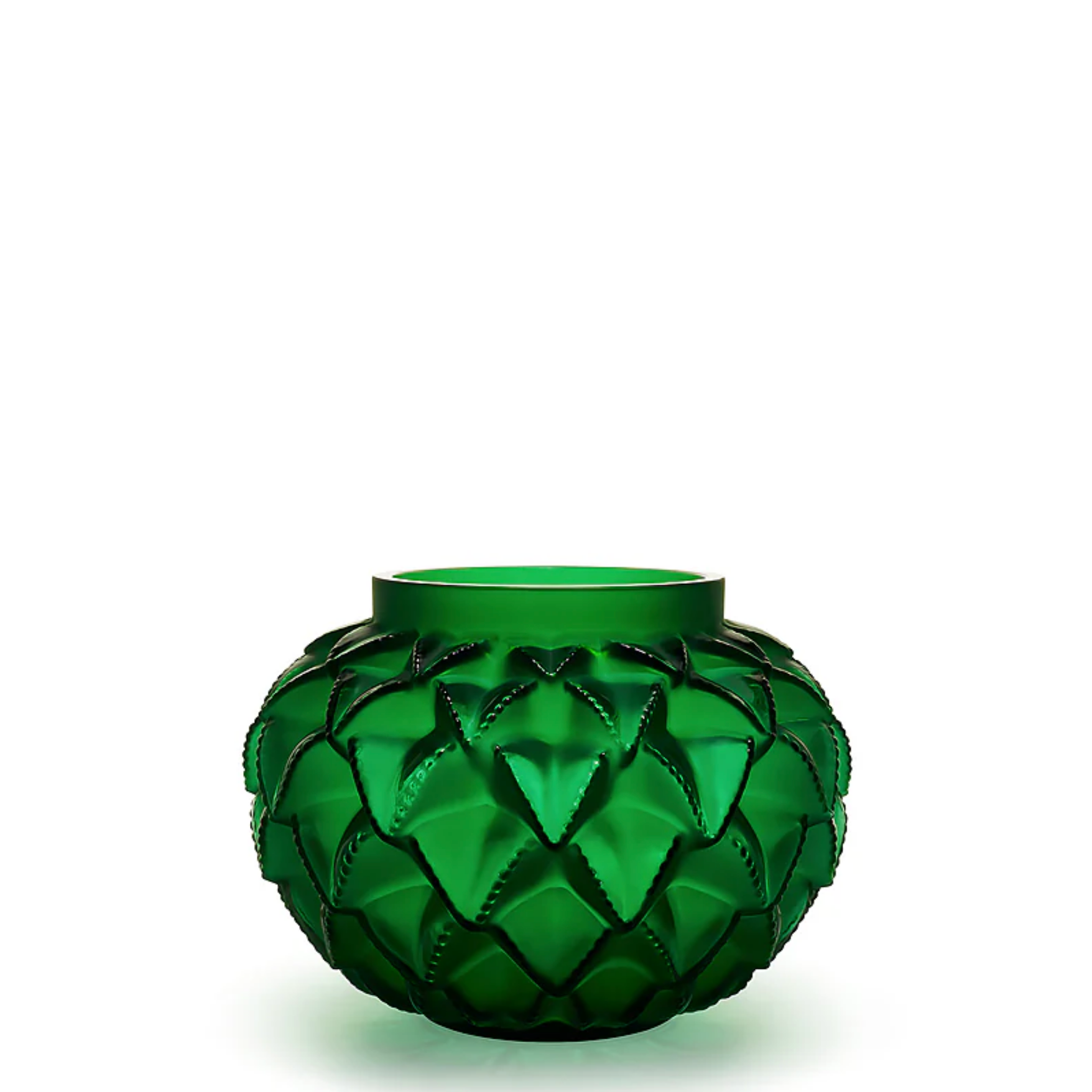 Lalique Languedoc Vase, Green, Small