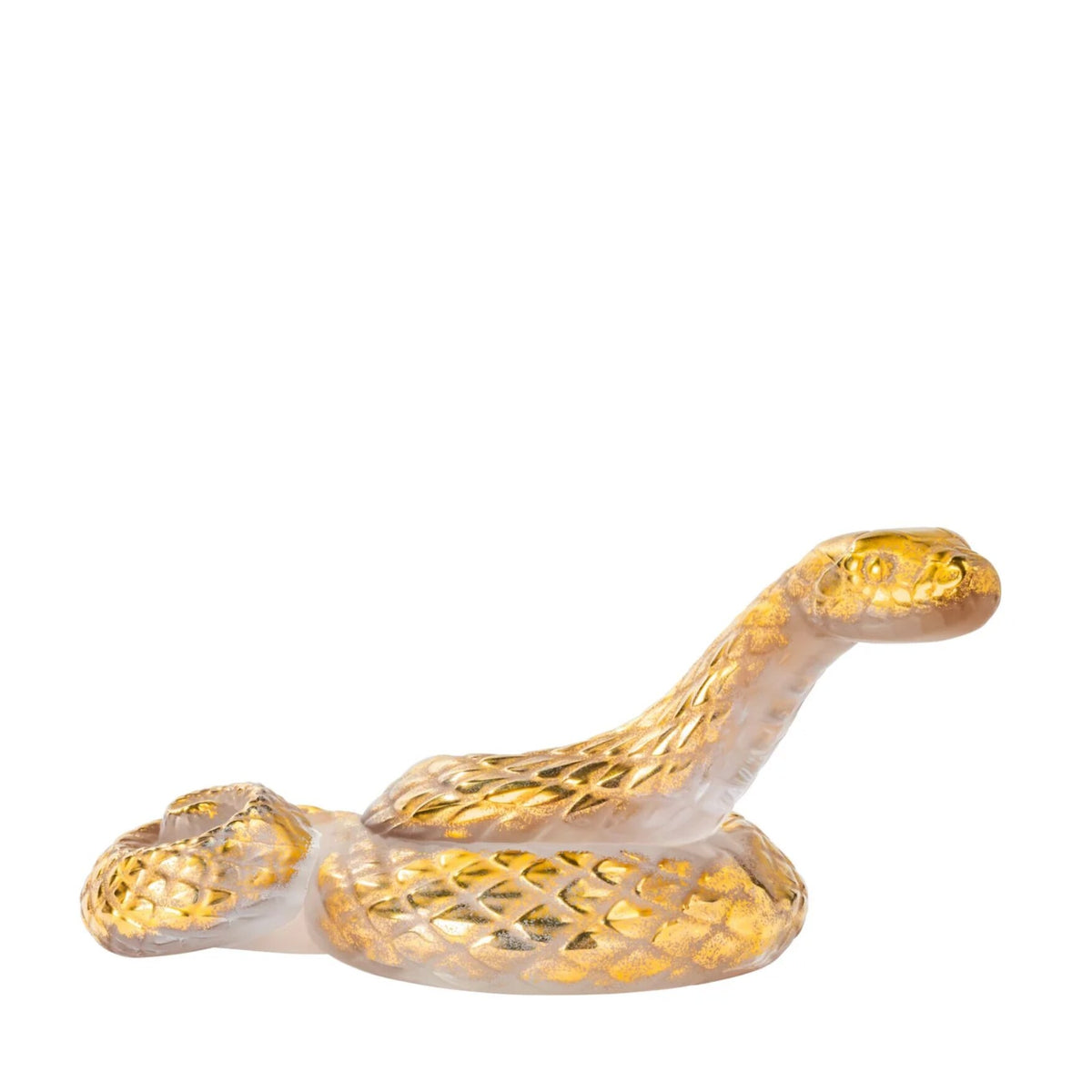 Lalique Snake Head up Sculpture — view 6