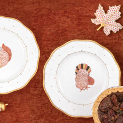 Herend Fall Dessert Plates