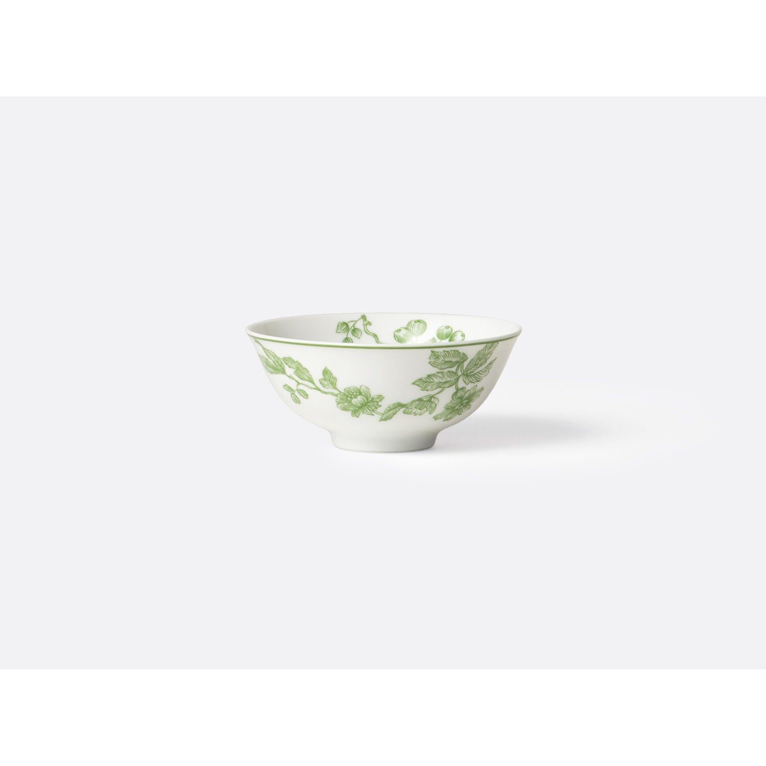 Bernardaud Rice bowl 5 oz, Limoges porcelain, Albertine collection, on a white background