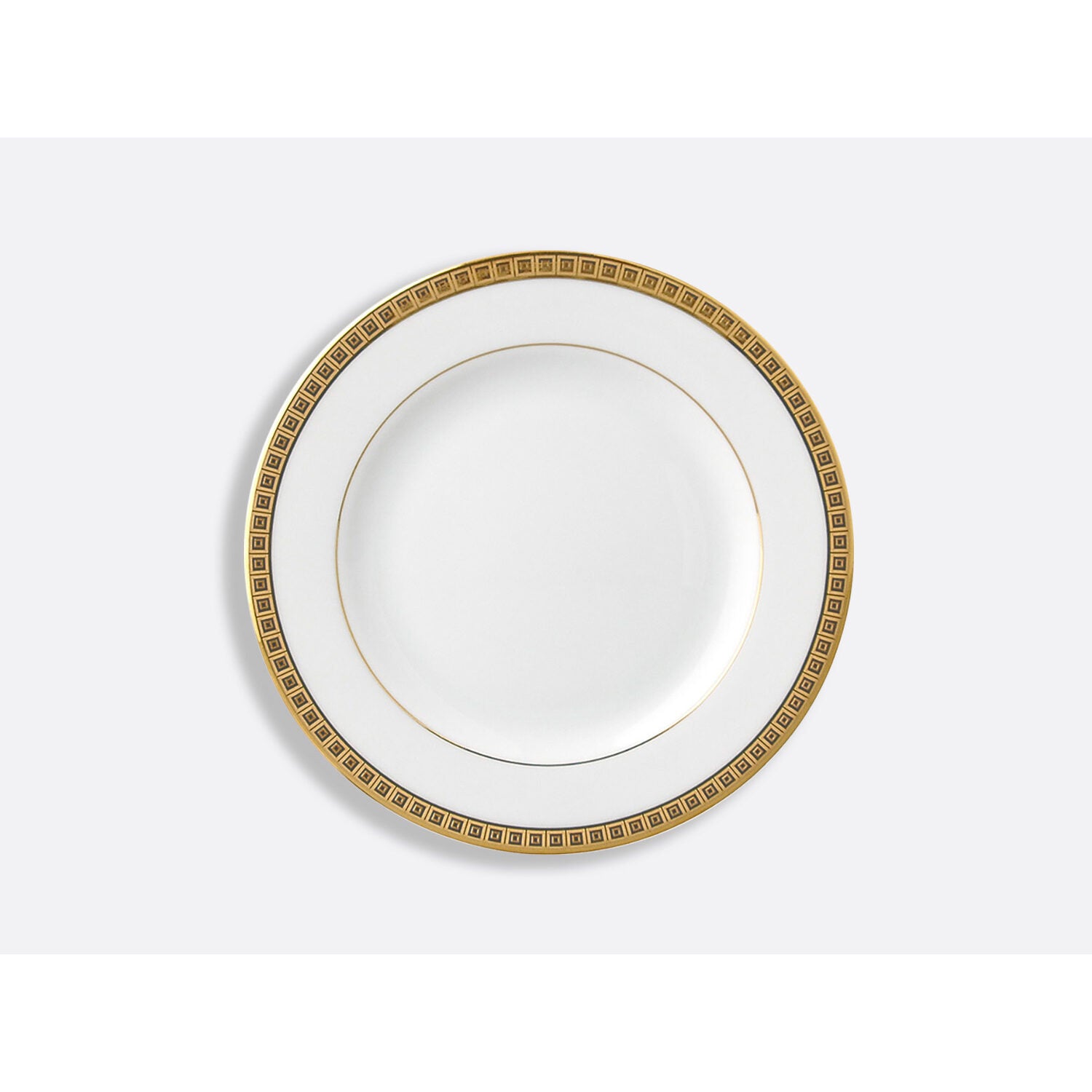 Bernardaud Bread and butter plate 6.3", Limoges porcelain, Athéna Or collection, on a white background