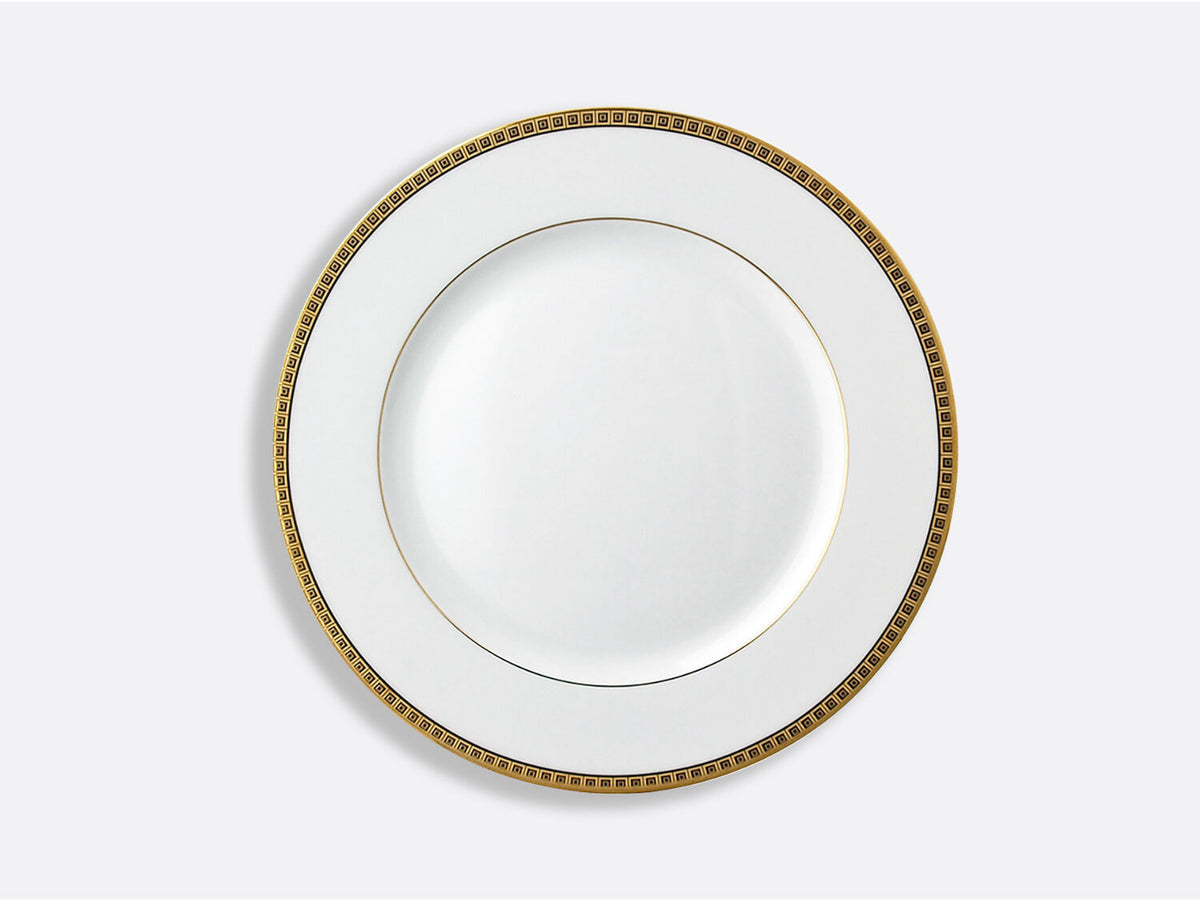 Bernardaud Dinner plate 10.5", Limoges porcelain, Athéna Or collection, on a white background
