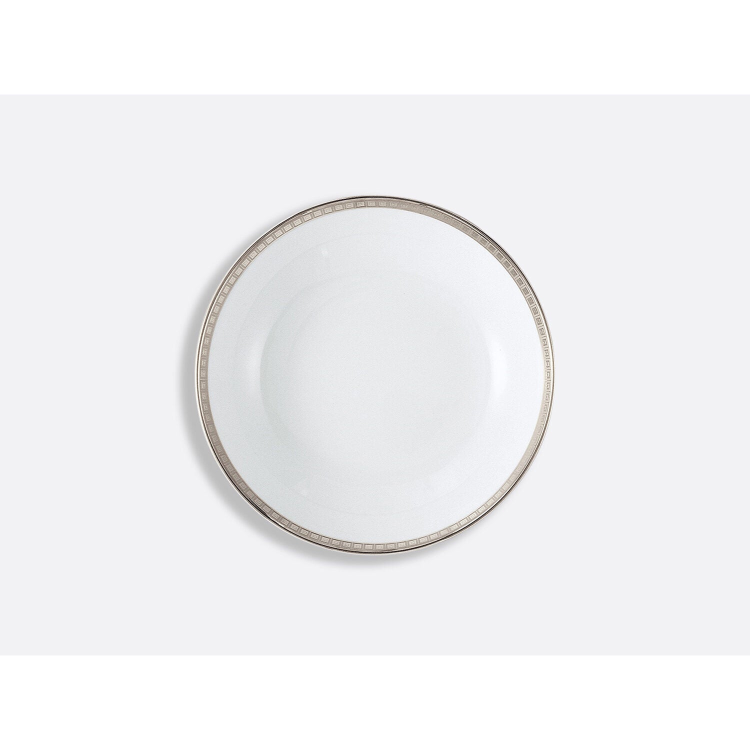 Bernardaud Coupe soup 7.5", Limoges porcelain, Athéna Platine collection, on a white background