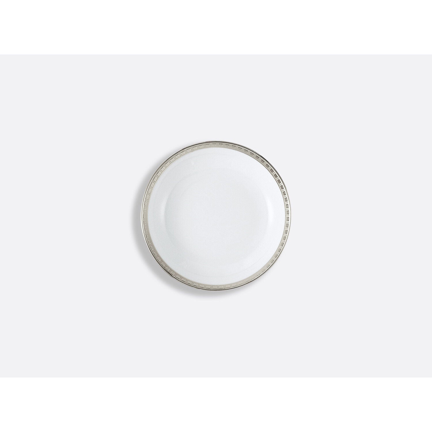 Bernardaud Fruit saucer 5.1", Limoges porcelain, Athéna Platine collection, on a white background