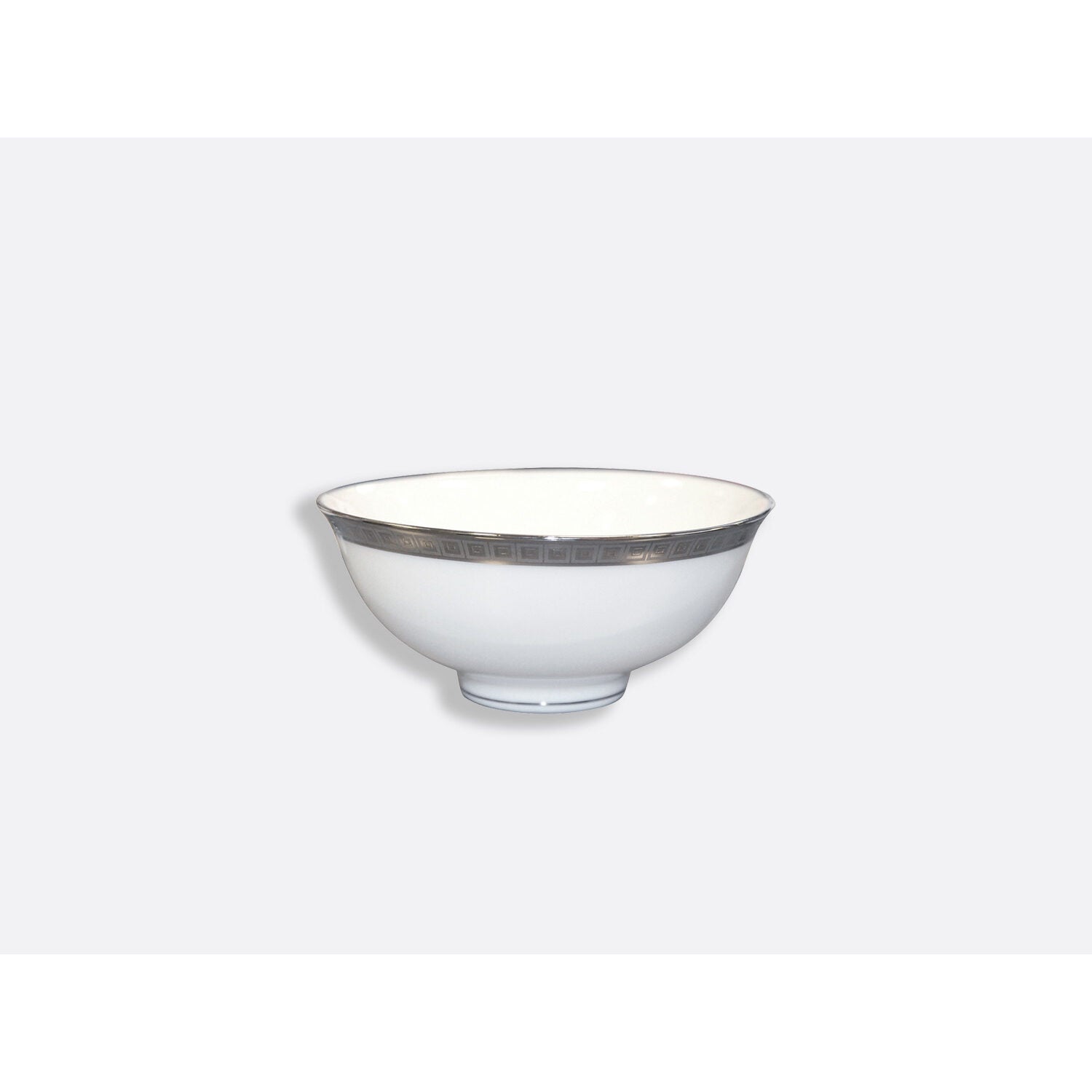 Bernardaud Soup bowl 4.5 oz, Limoges porcelain, Athéna Platine collection, on a white background