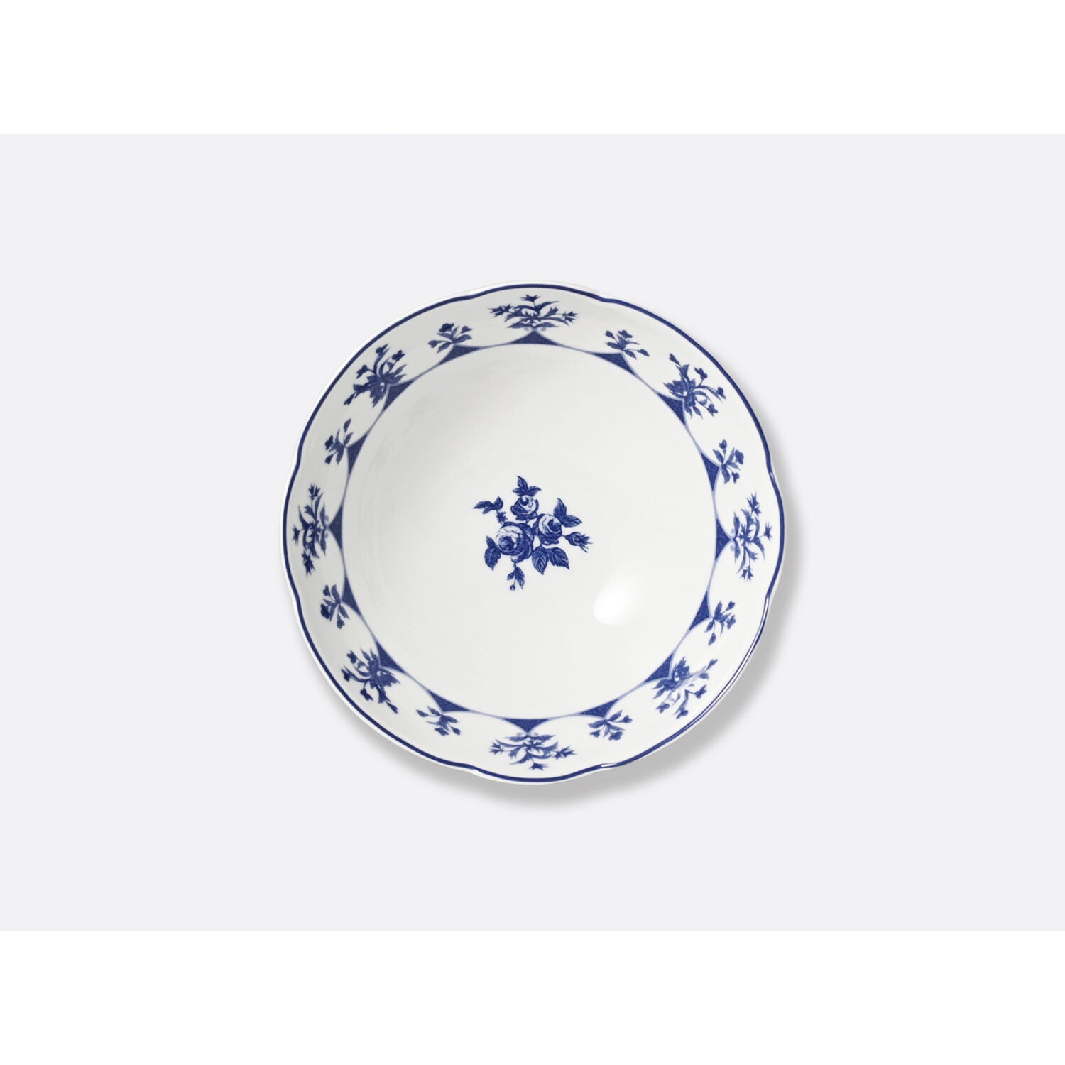 Bernardaud Cereal bowl 10 oz, Limoges porcelain, Chateaubriand Couleur collection, detail view