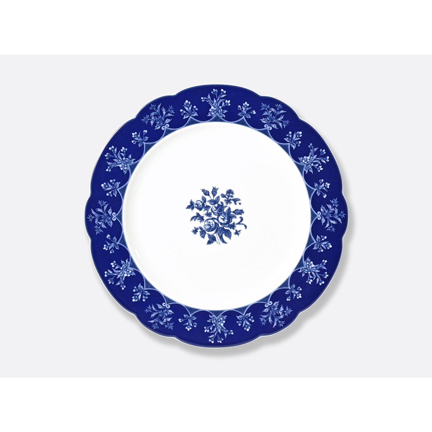 Bernardaud Service plate 11.4", Limoges porcelain, Chateaubriand Couleur collection, on a white background