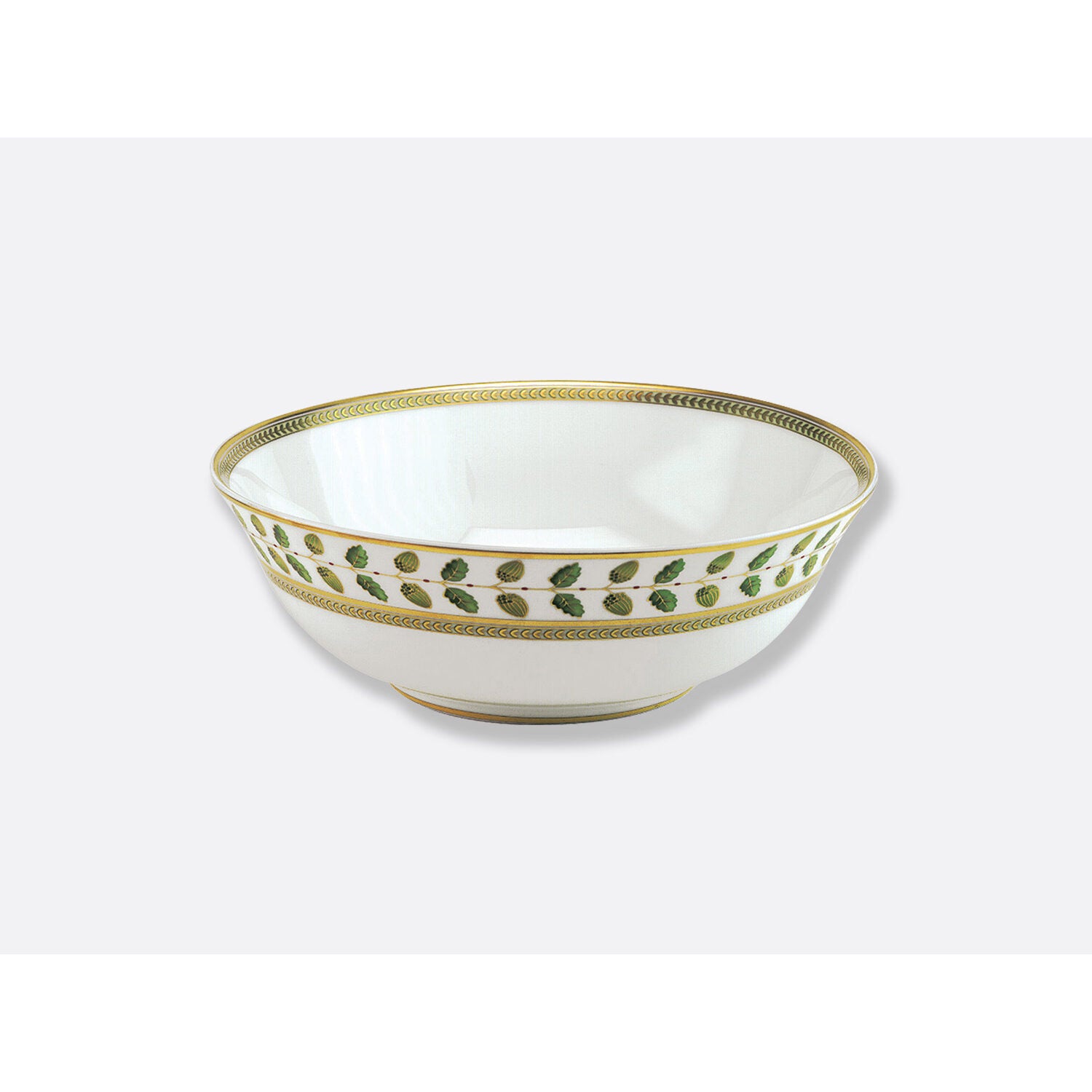 Bernardaud Salad bowl 57 oz 10", Limoges porcelain, Constance collection, on a white background