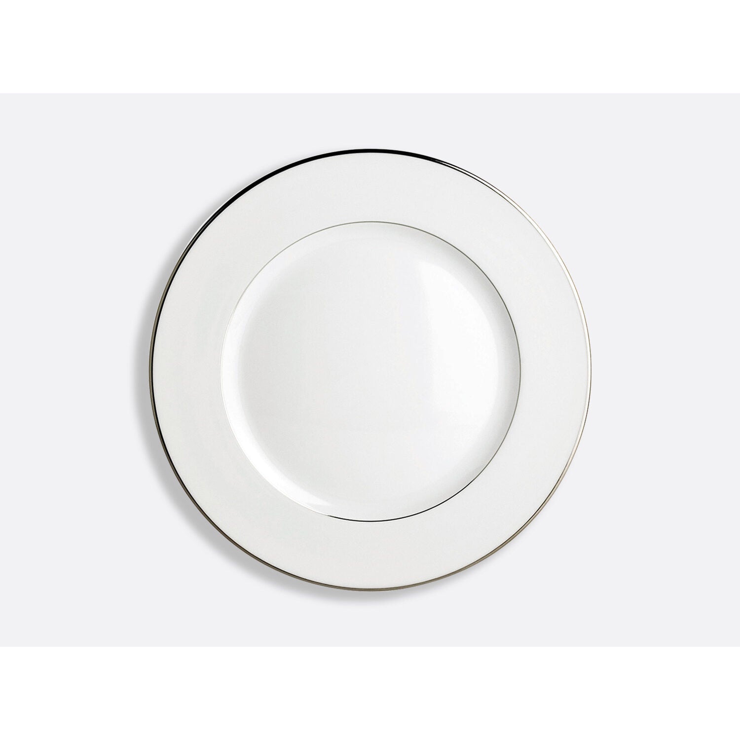 Bernardaud Dinner plate 10.5", Limoges porcelain, Cristal collection, on a white background