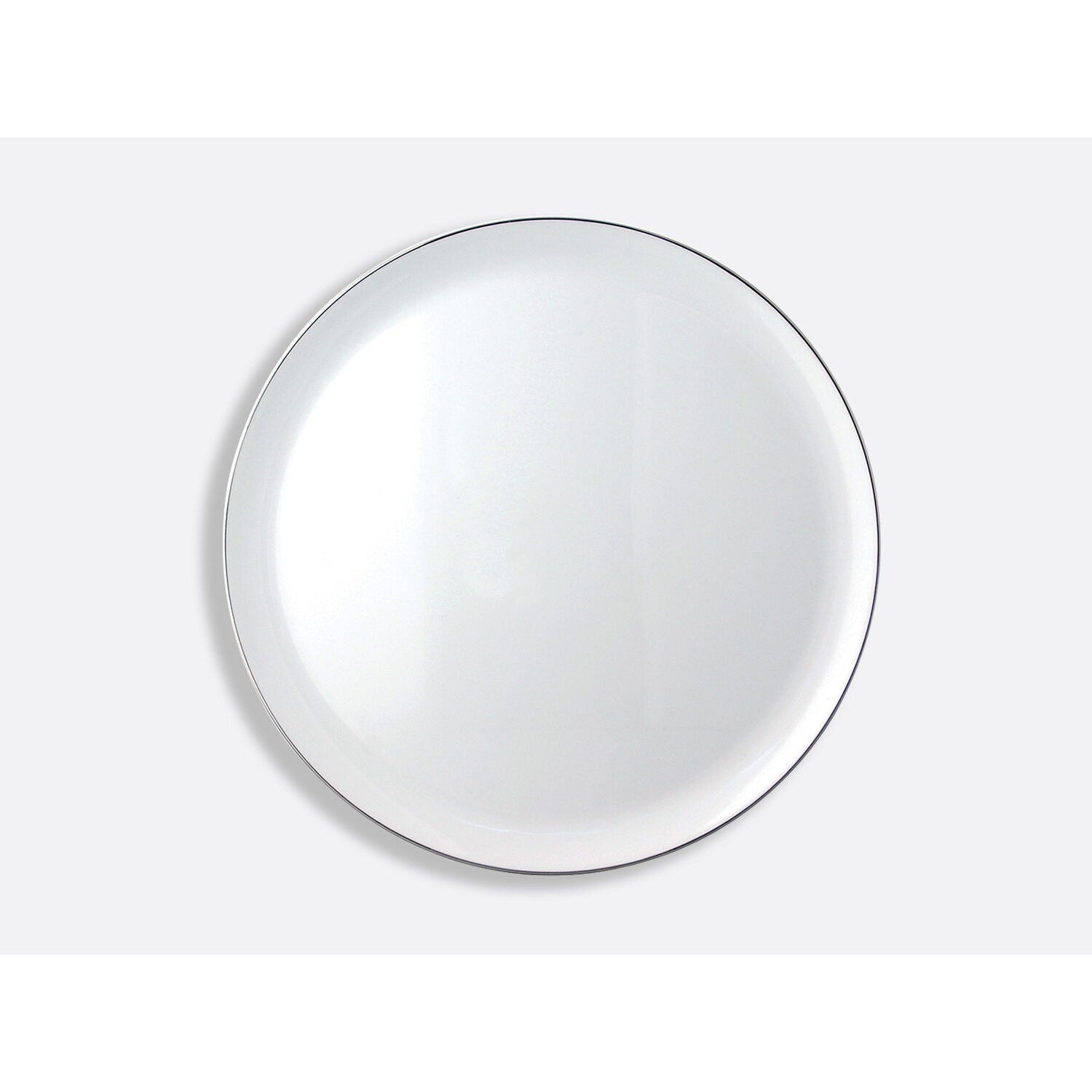 Bernardaud Round tart platter 13", Limoges porcelain, Cristal collection, on a white background