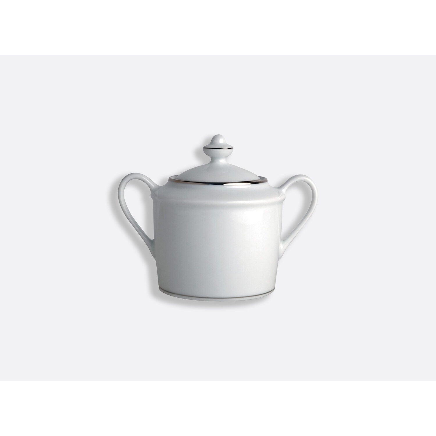 Bernardaud Sugar bowl 6 cups 6.8 oz, Limoges porcelain, Cristal collection, on a white background