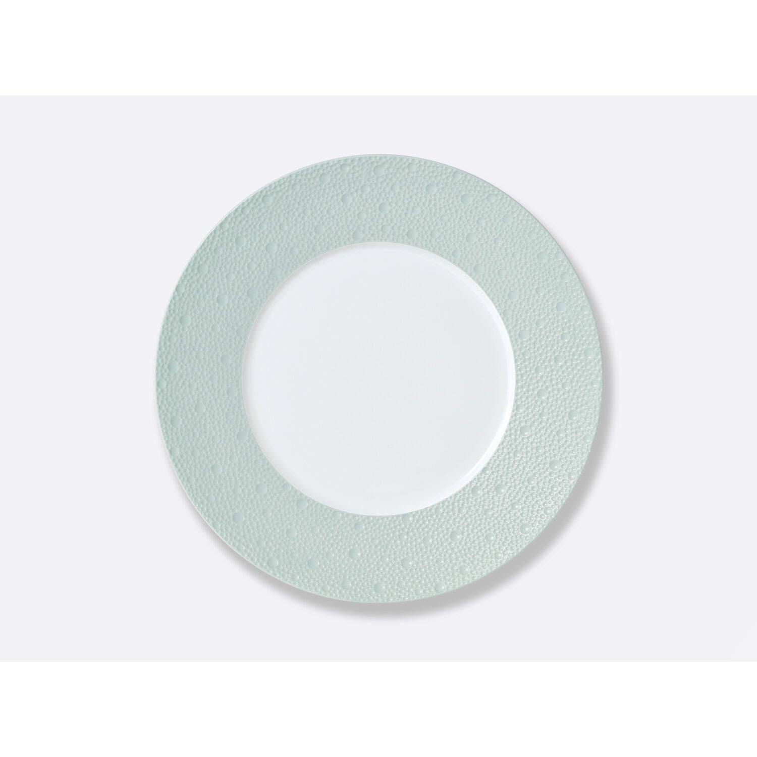 Bernardaud Dinner plate 10.5" Ecume Green, Limoges porcelain, on a white background