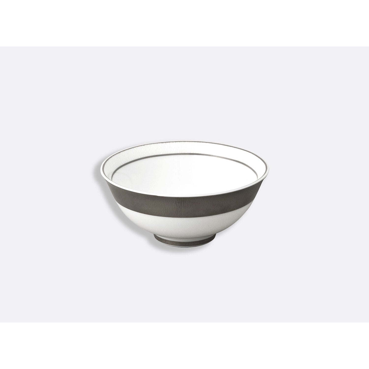 Bernardaud Rice bowl 5", Limoges porcelain, Dune collection, on a white background