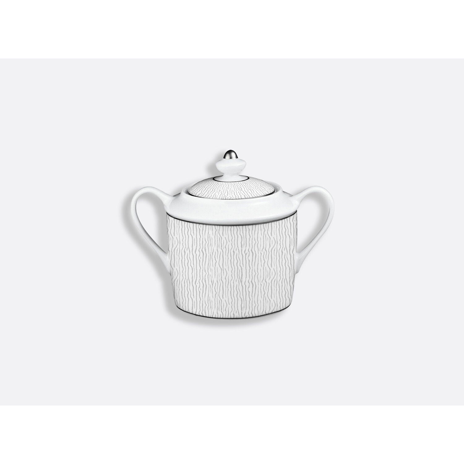 Bernardaud Sugar bowl 6 cups 6.8 oz, Limoges porcelain, Dune collection, on a white background