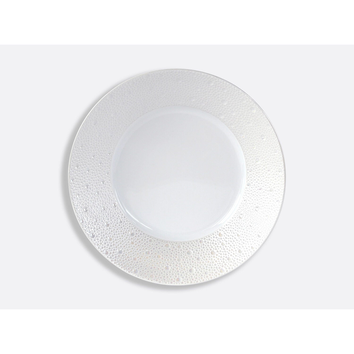 Bernardaud Open vegetable dish, Limoges porcelain, Écume Perle collection, on a white background