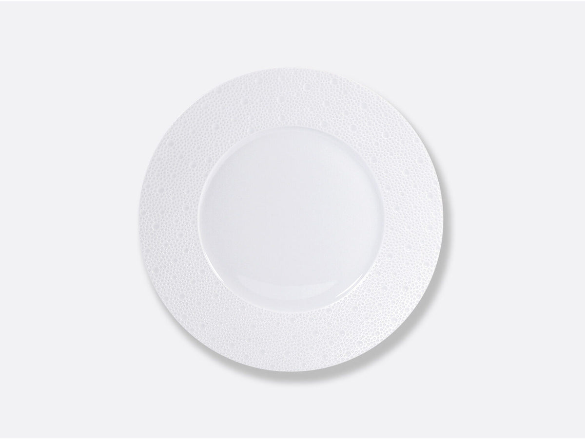 Bernardaud Plate 10.5", Limoges porcelain, Ecume collection, on a white background