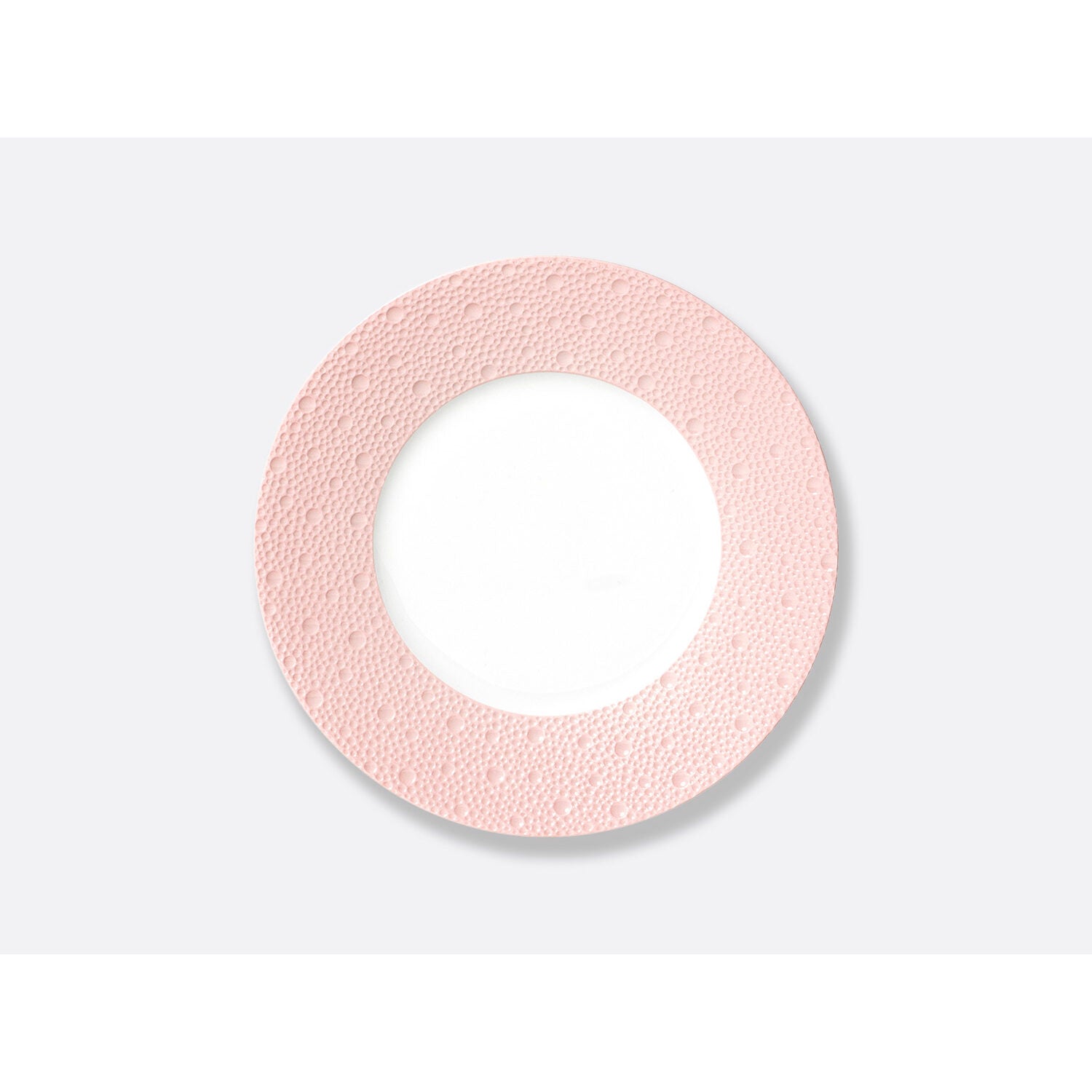 Bernardaud Salad plate 8.5", Limoges porcelain, Ecume Rose de Corée collection, on a white background