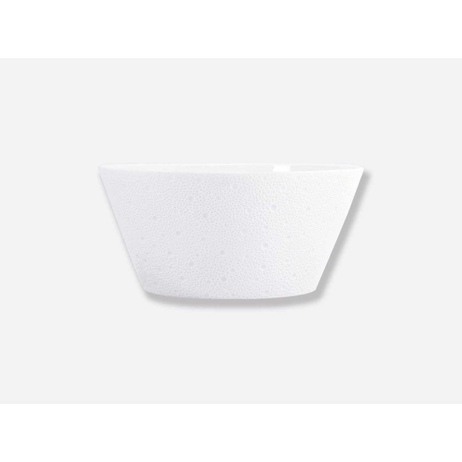 Bernardaud Salad bowl 120 oz, Limoges porcelain, Ecume collection, on a white background