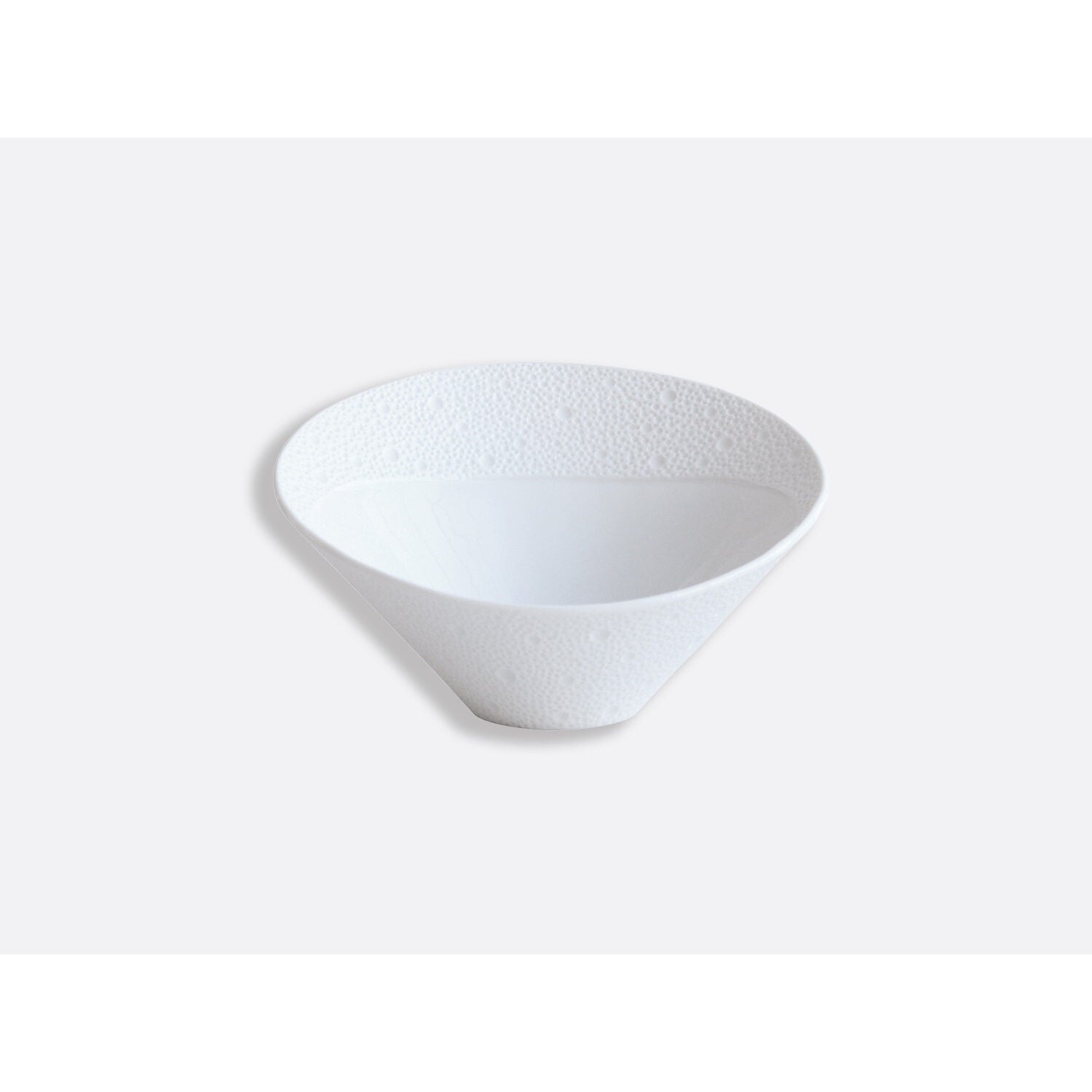Bernardaud Salad bowl 7 oz, Limoges porcelain, Ecume collection, on a white background