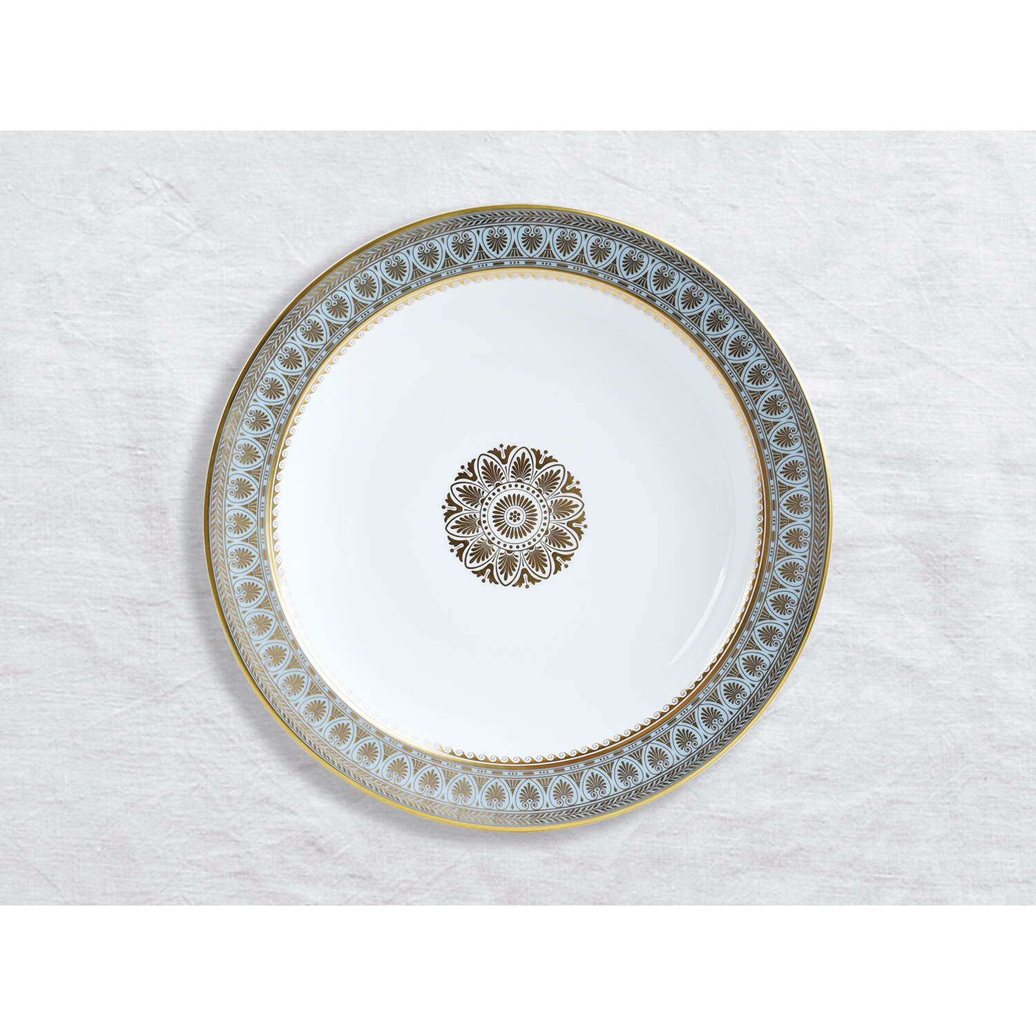 Bernardaud Deep round dish 11.5", Limoges porcelain, Elysee collection, on a white background