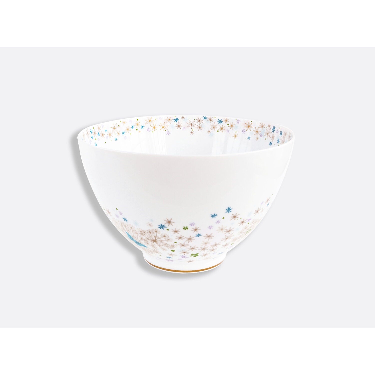 Bernardaud Deep salad bowl 10.5" (140 oz), Limoges porcelain, Féerie collection, on a white background