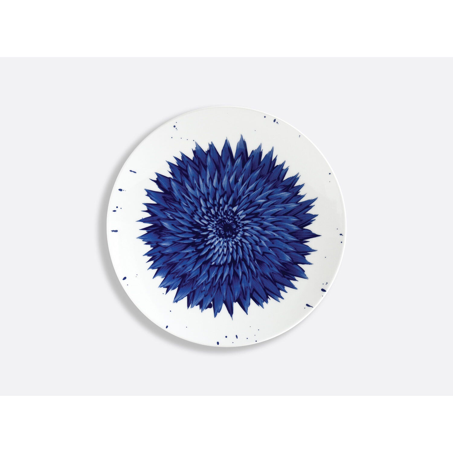 Bernardaud Set of 6 salad plates 8.5", Limoges porcelain, In Bloom collection, detail view
