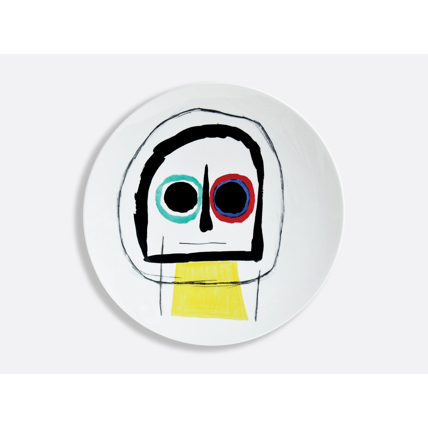 Bernardaud Large coupe 14.2", Limoges porcelain, Joan Miró collection, on a white background
