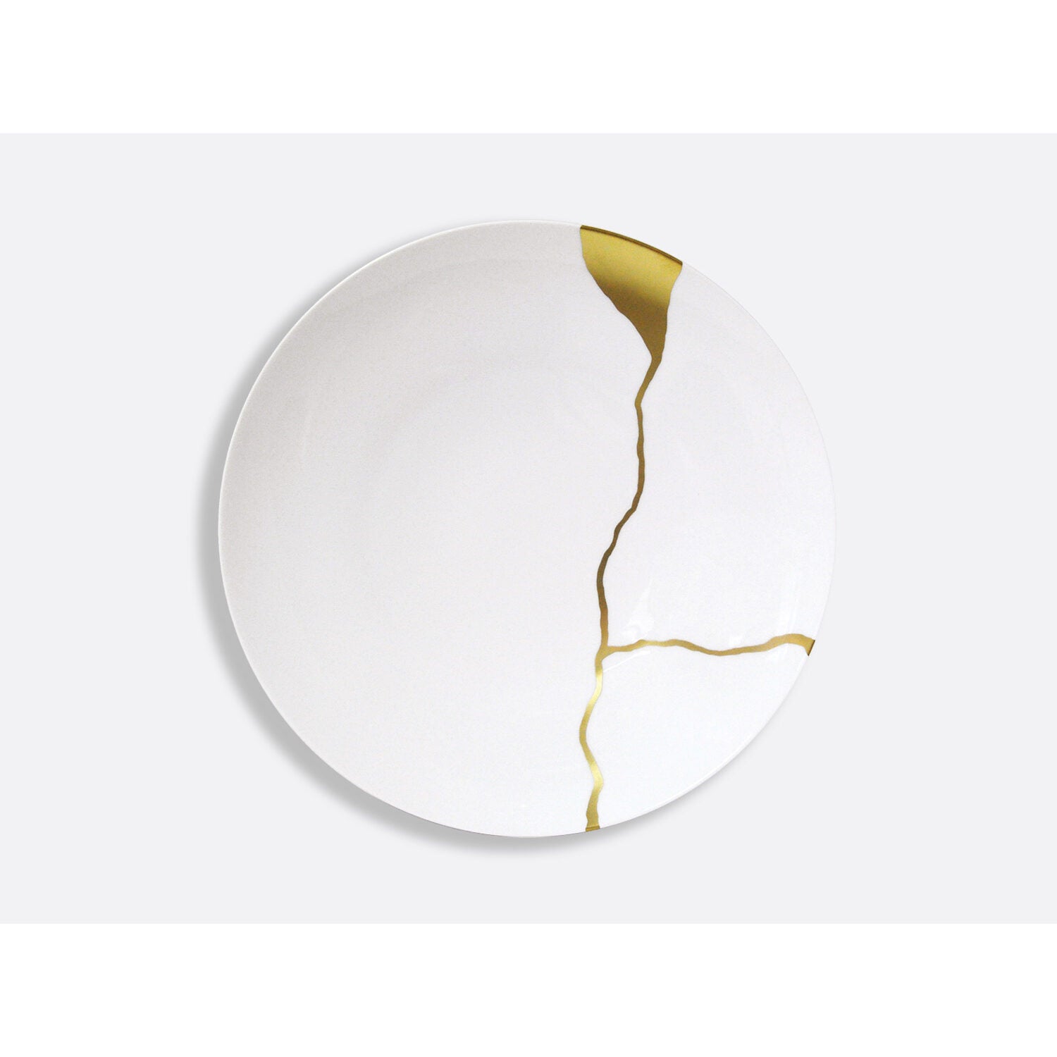 Bernardaud Gift box set of 12 dinner plates (serie 1 et serie 2), Limoges porcelain, Kintsugi - Sarkis collection, detail view