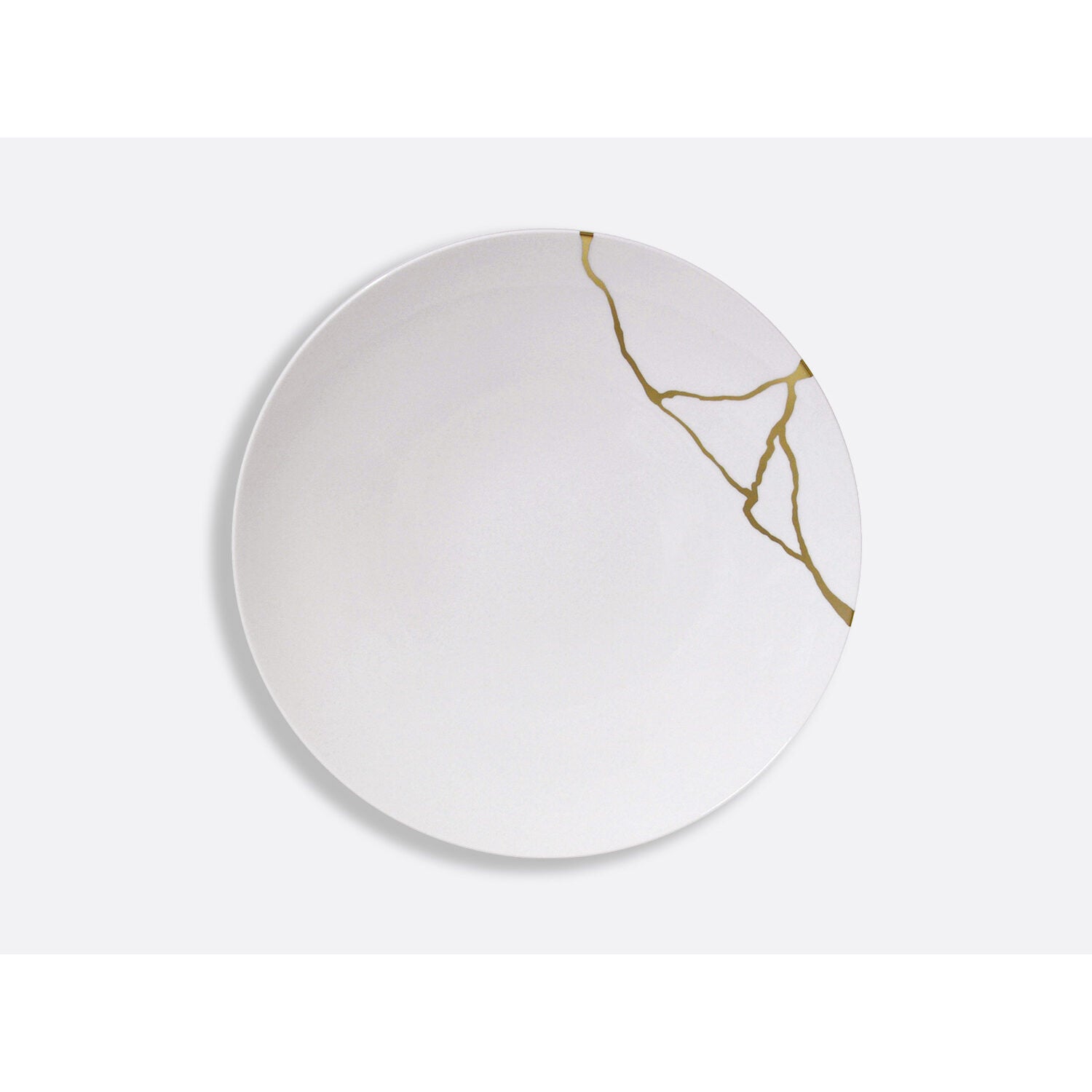 Bernardaud Gift box set of 12 dinner plates (serie 1 et serie 2), Limoges porcelain, Kintsugi - Sarkis collection, detail view