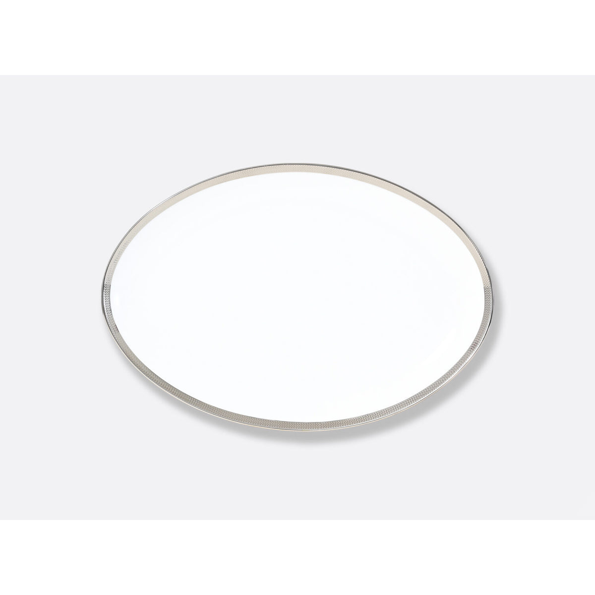 Bernardaud Maille Platine Oval Platter 13"