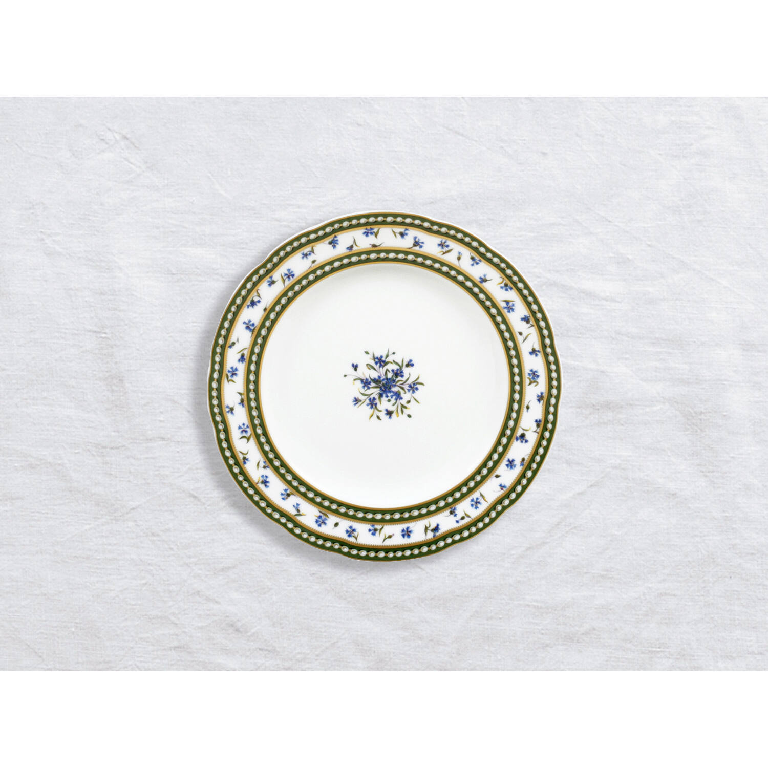 Bernardaud Bread and butter plate 6.3", Limoges porcelain, Marie-Antoinette collection, on a white background