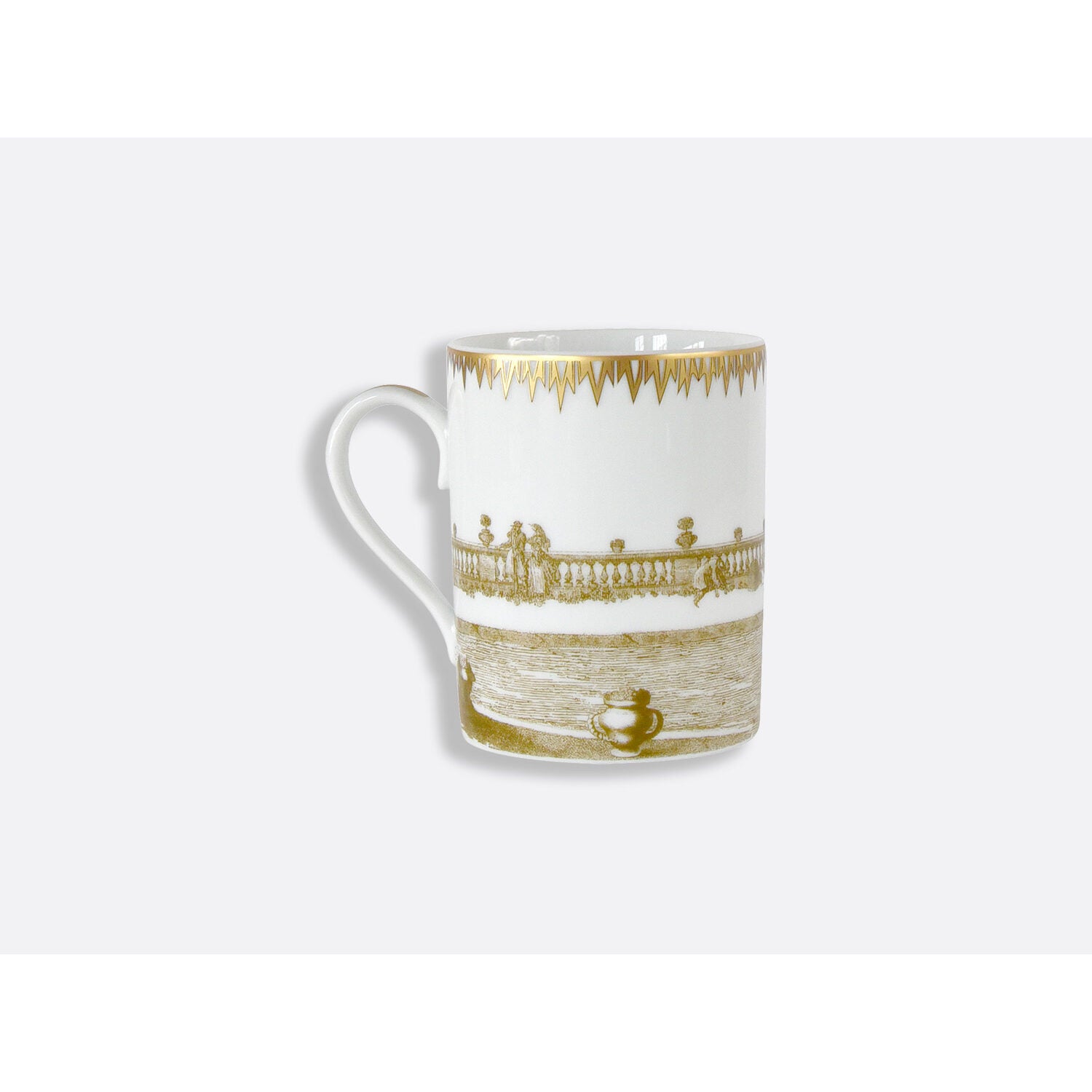 Bernardaud Mug 8.5 oz Versailles Enchanté, Limoges porcelain, detail view