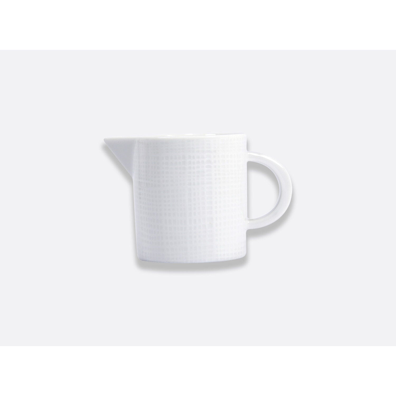Bernardaud Creamer 7 oz, Limoges porcelain, Organza collection, on a white background