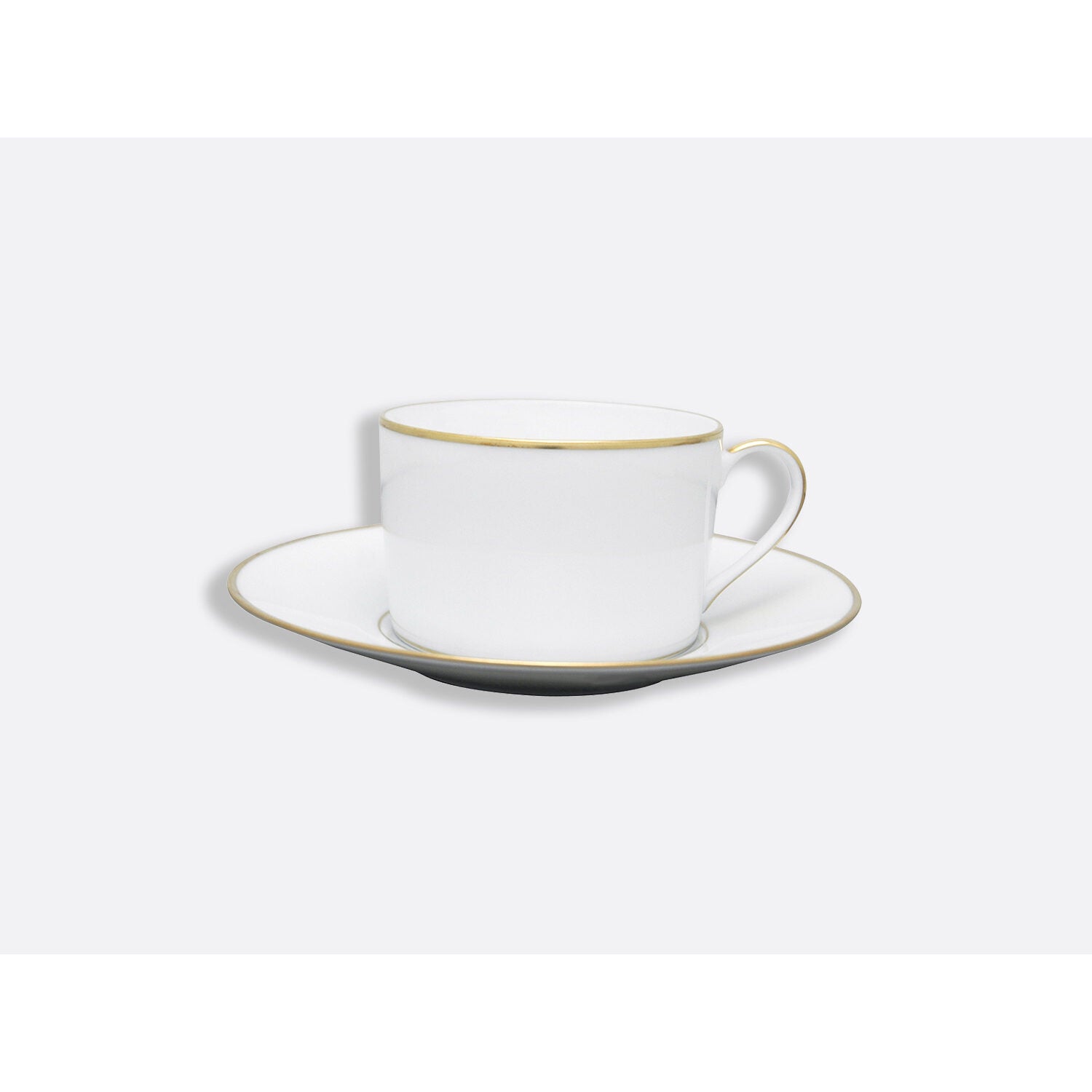 Bernardaud Breakfast cup & saucer 8.5 oz, Limoges porcelain, Palmyre collection, on a white background