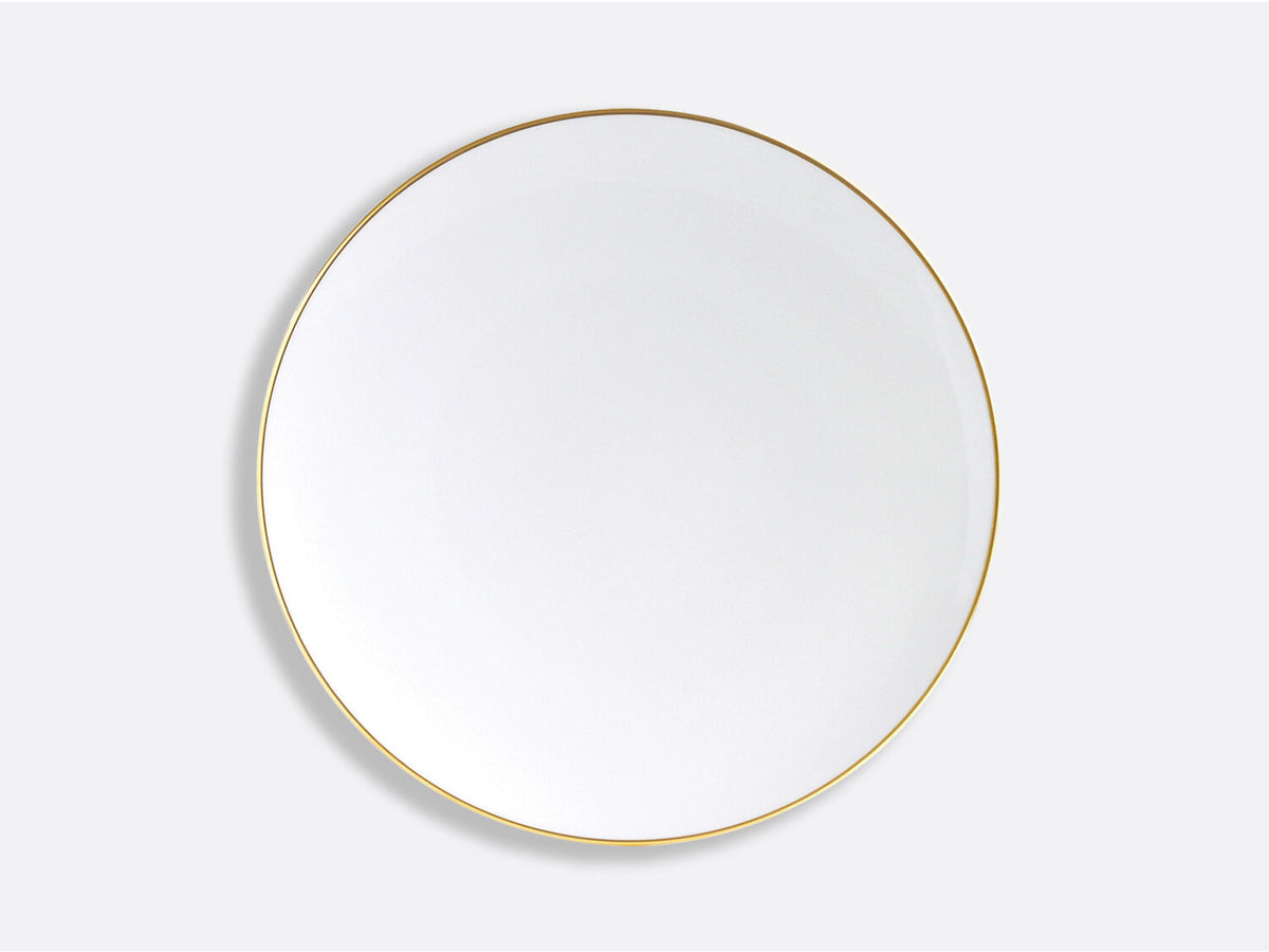 Bernardaud Coupe dinner plate 10.6", Limoges porcelain, Palmyre collection, on a white background