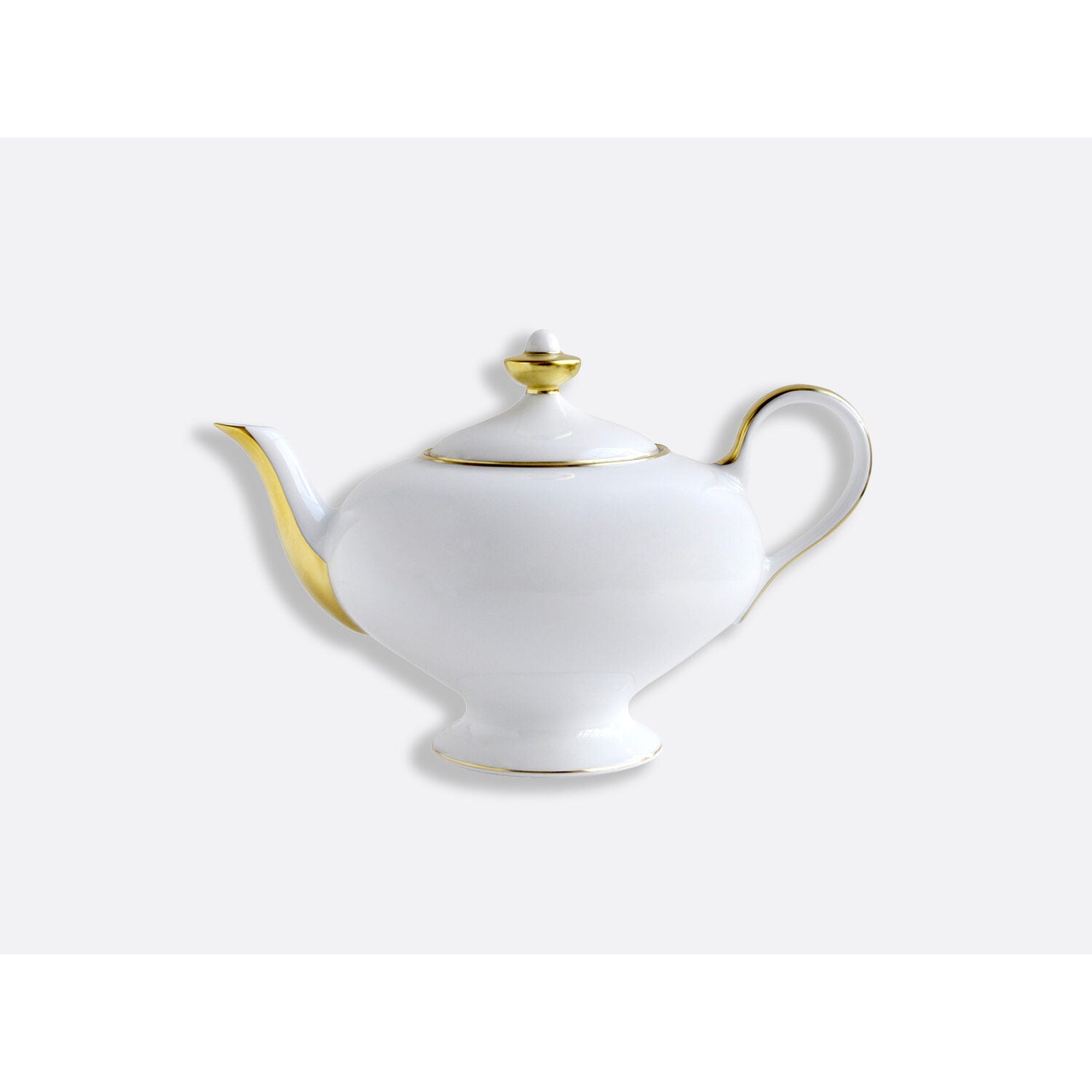 Bernardaud Teapot 25.5 oz, Limoges porcelain, Palmyre collection, on a white background