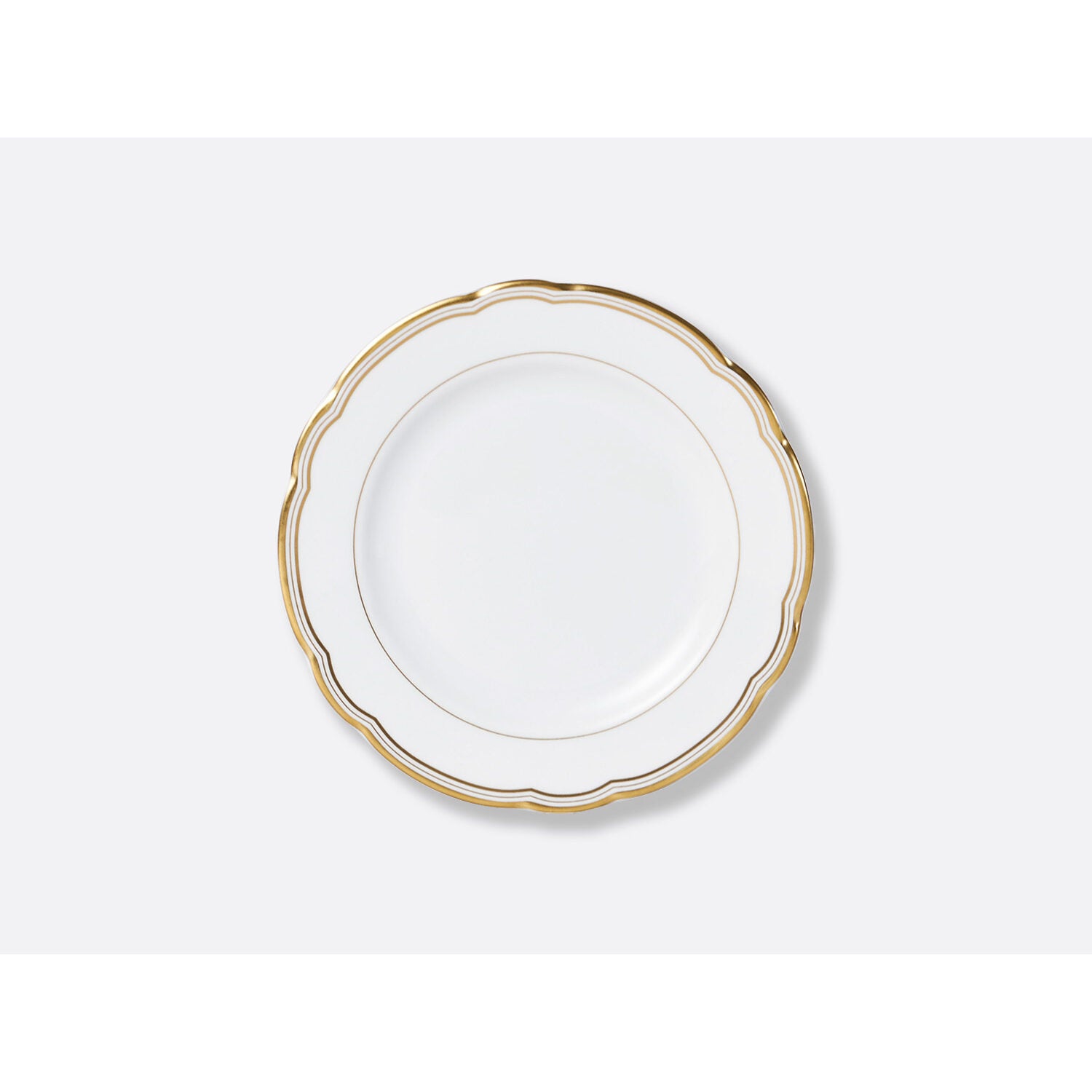 Bernardaud Bread and butter plate 6.5", Limoges porcelain, Pompadour collection, on a white background
