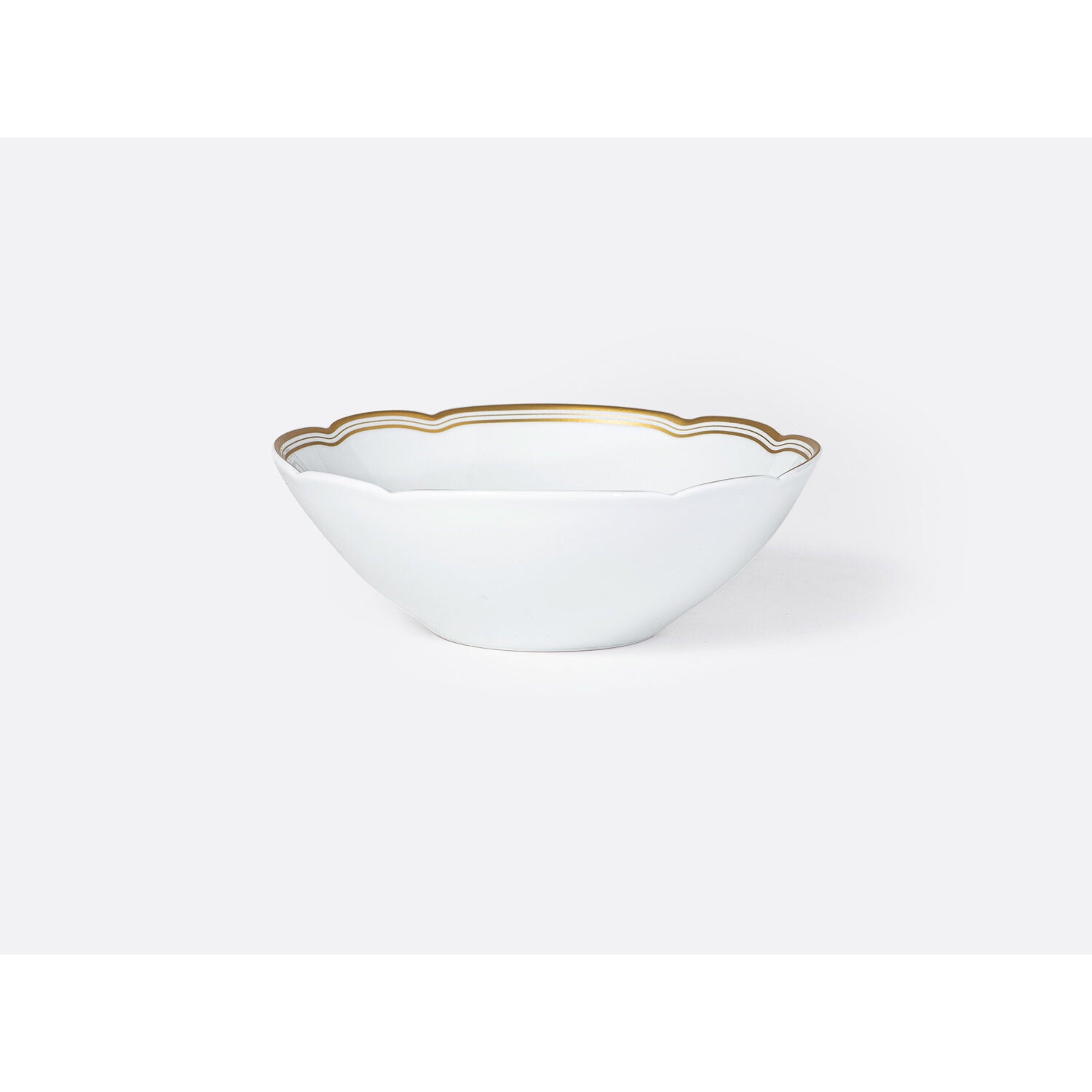 Bernardaud Cereal bowl 10 oz, Limoges porcelain, Pompadour collection, on a white background