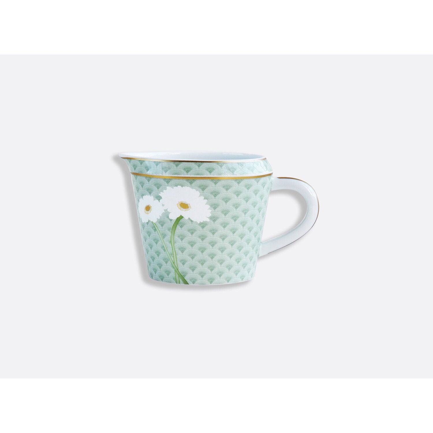 Bernardaud Creamer 8.5 oz, Limoges porcelain, Praiana collection, on a white background